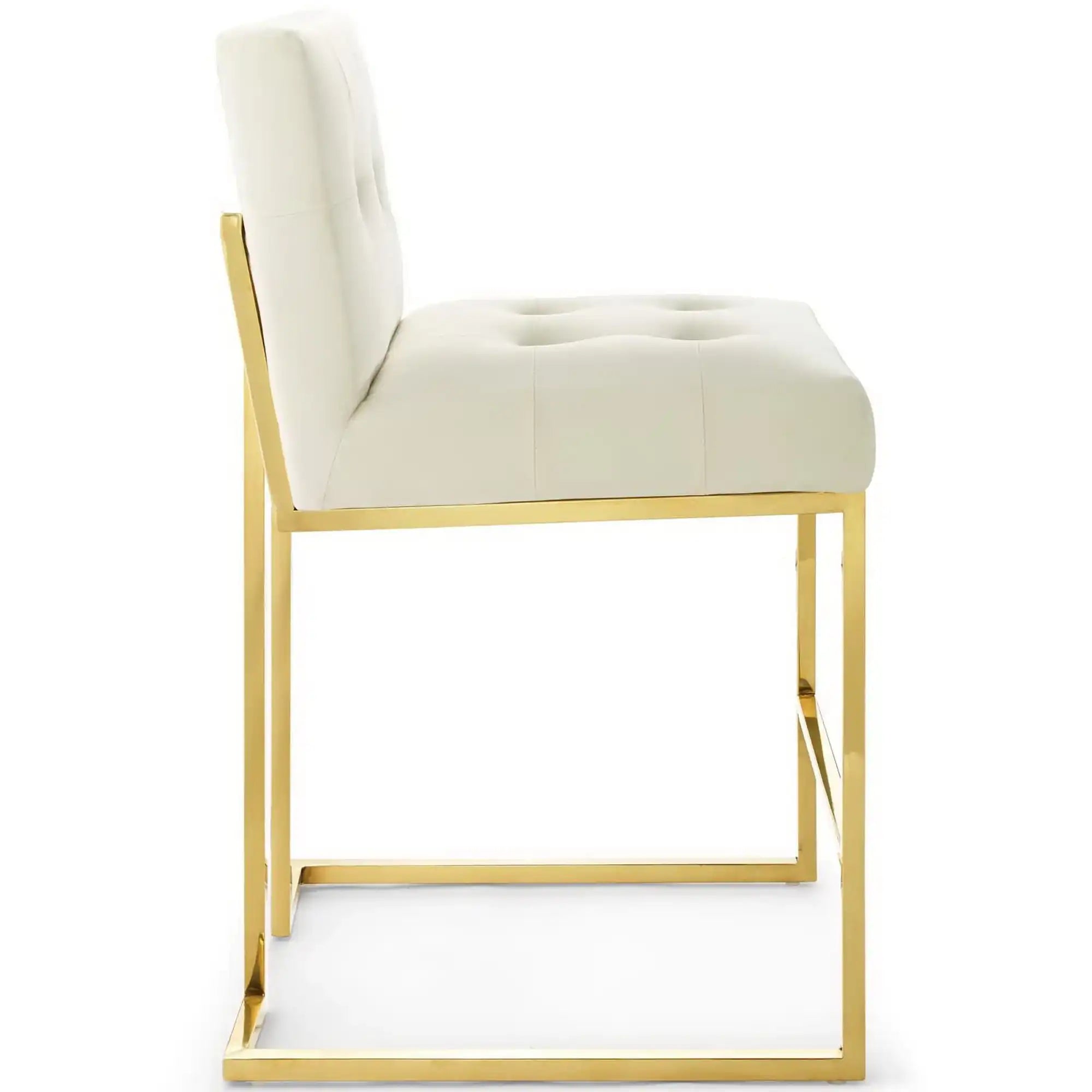 Privy Gold Stainless Steel Performance Velvet Counter Stool by Modway - Best Buy Furniture