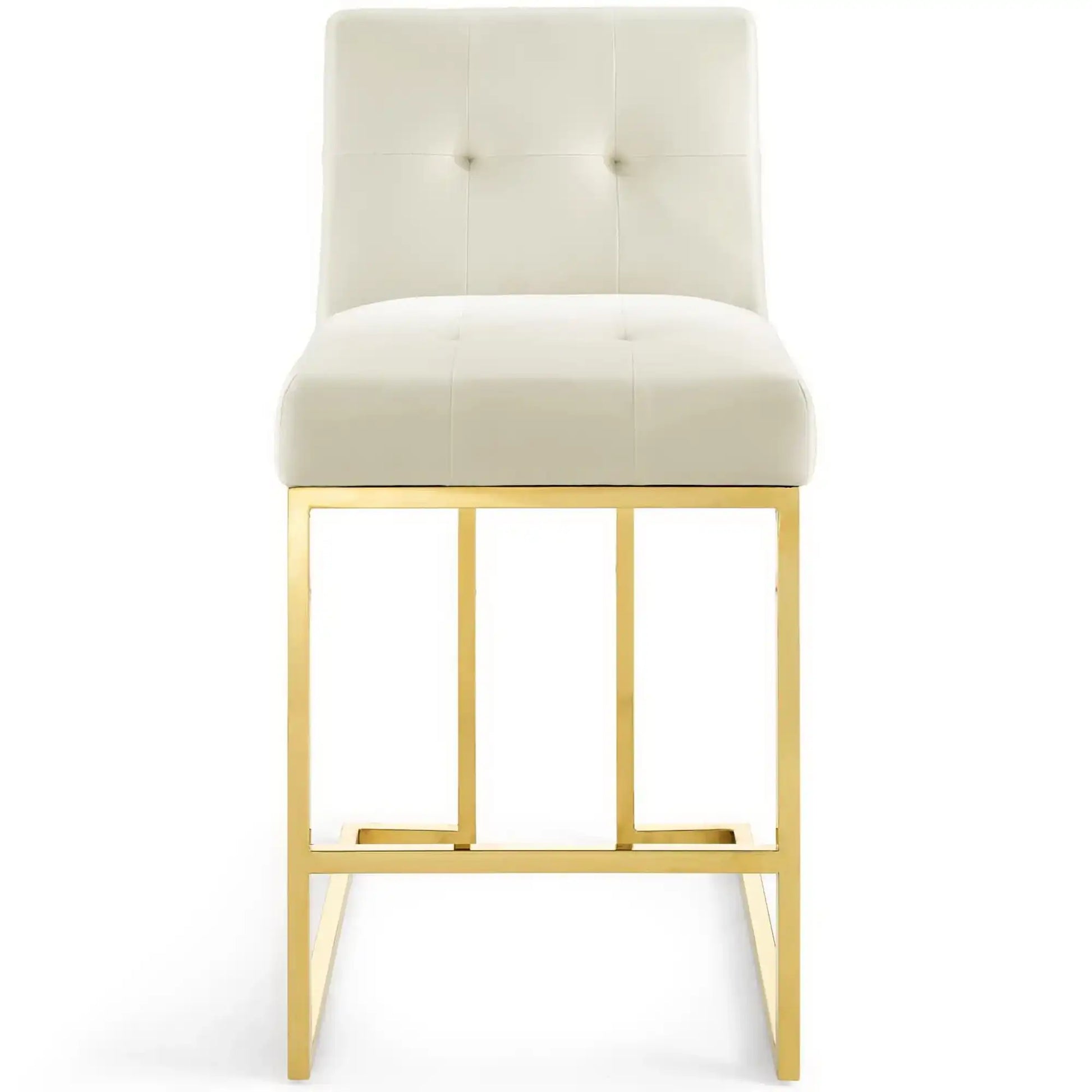 Privy Gold Stainless Steel Performance Velvet Counter Stool by Modway - Best Buy Furniture