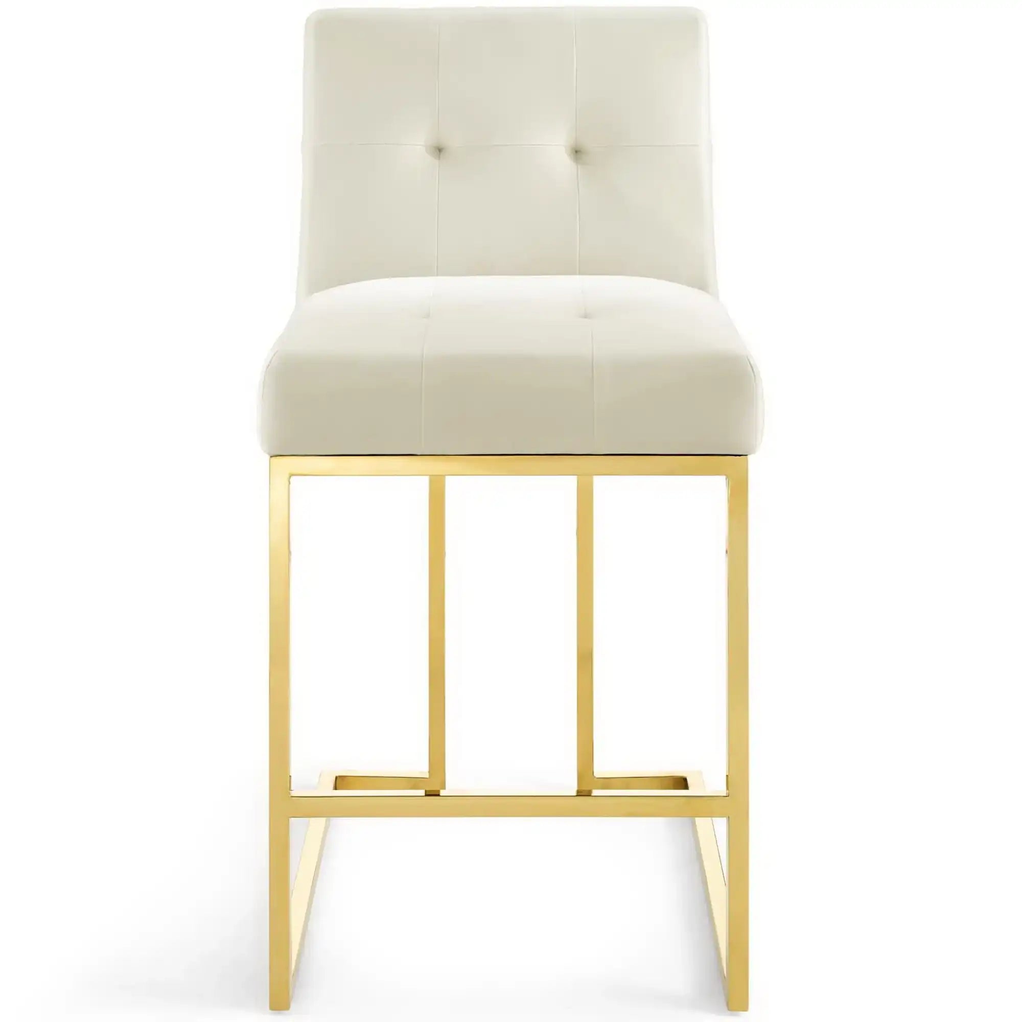 Privy Gold Stainless Steel Performance Velvet Counter Stool by Modway - Best Buy Furniture