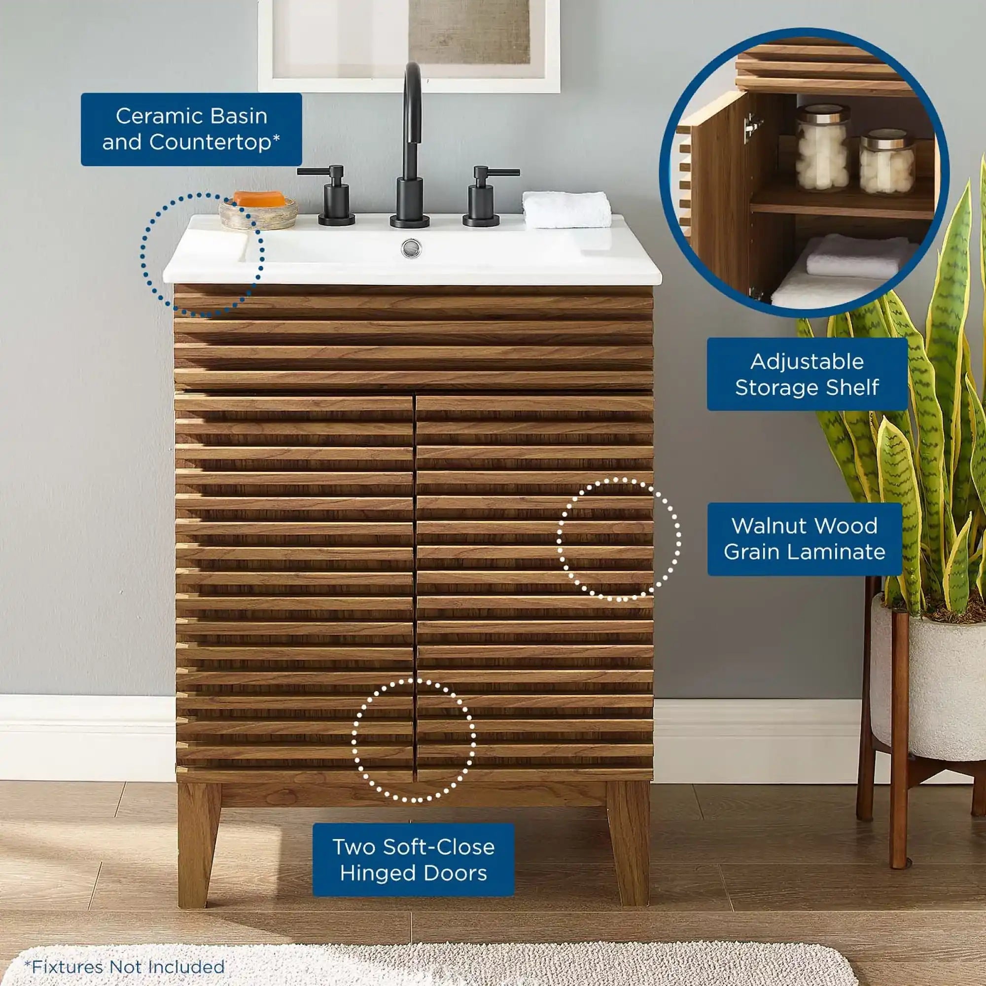 Render 24" Bathroom Vanity by Modway - Best Buy Furniture