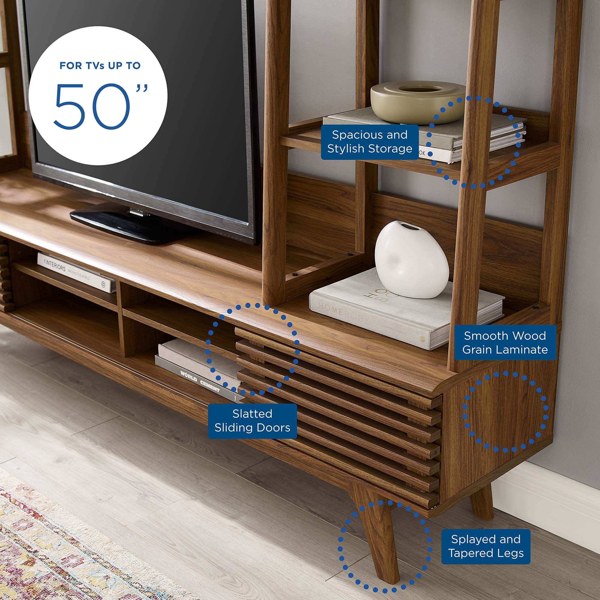 Render TV Stand Entertainment Center by Modway - Best Buy Furniture