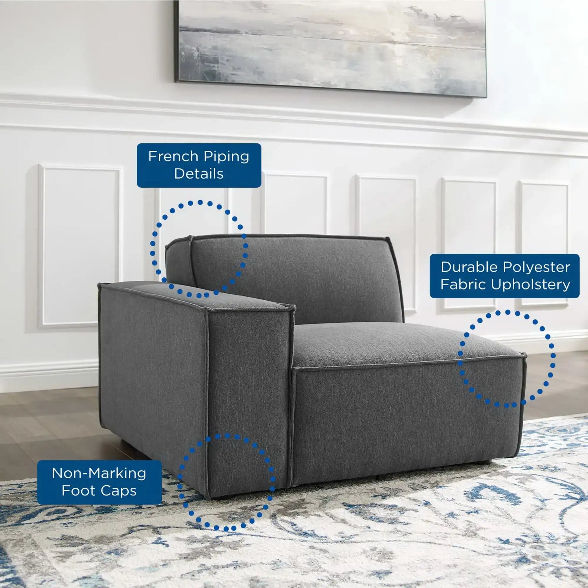Restore Left-Arm Sectional Sofa Chair by Modway - Best Buy Furniture