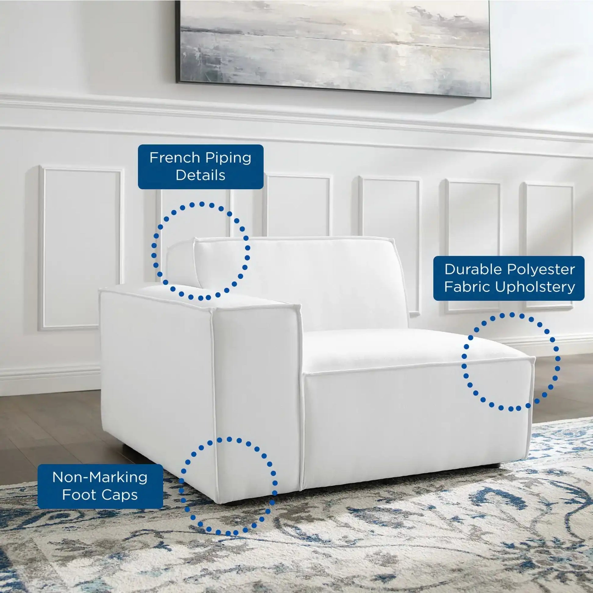 Restore Left-Arm Sectional Sofa Chair by Modway - Best Buy Furniture