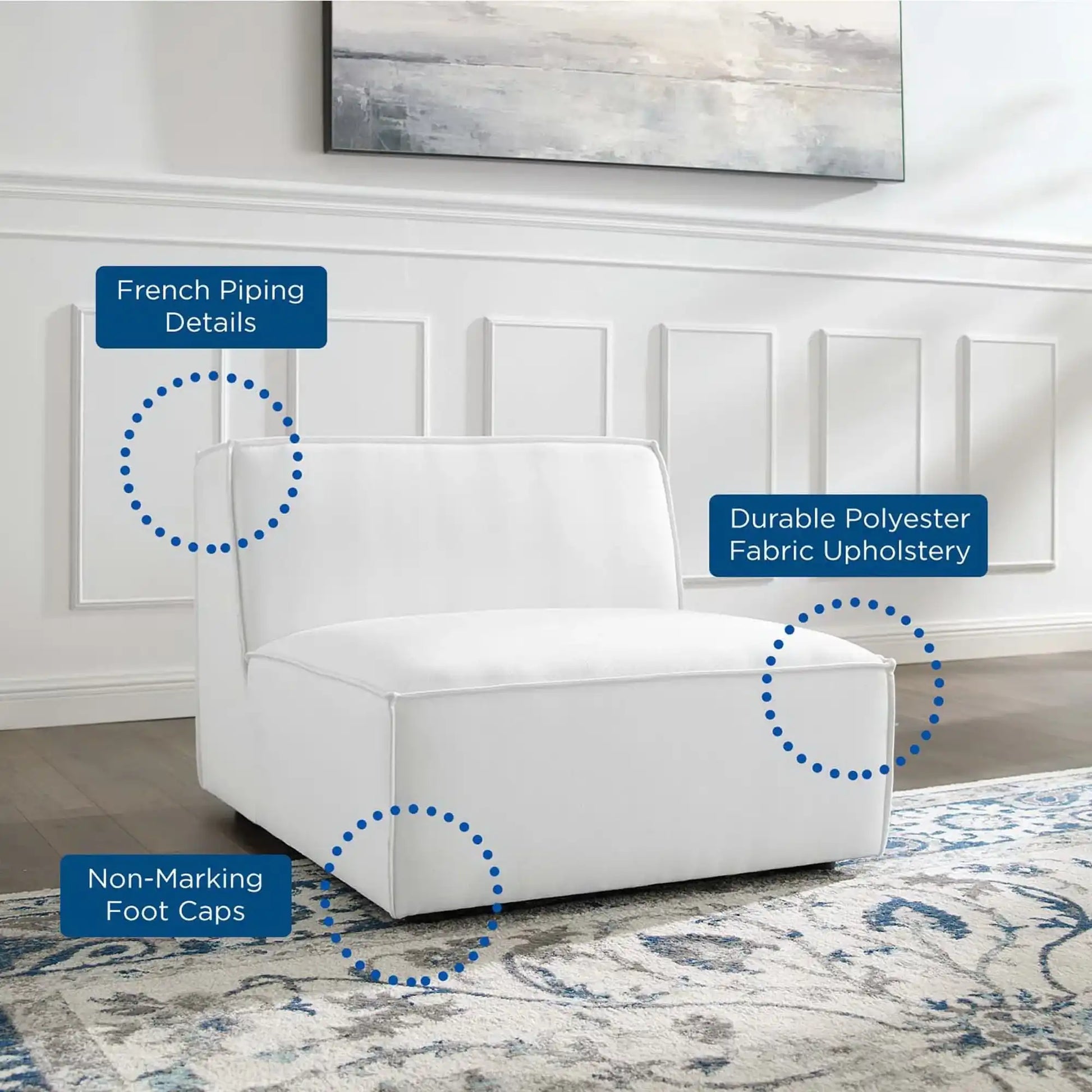 Restore Sectional Sofa Armless Chair by Modway - Best Buy Furniture