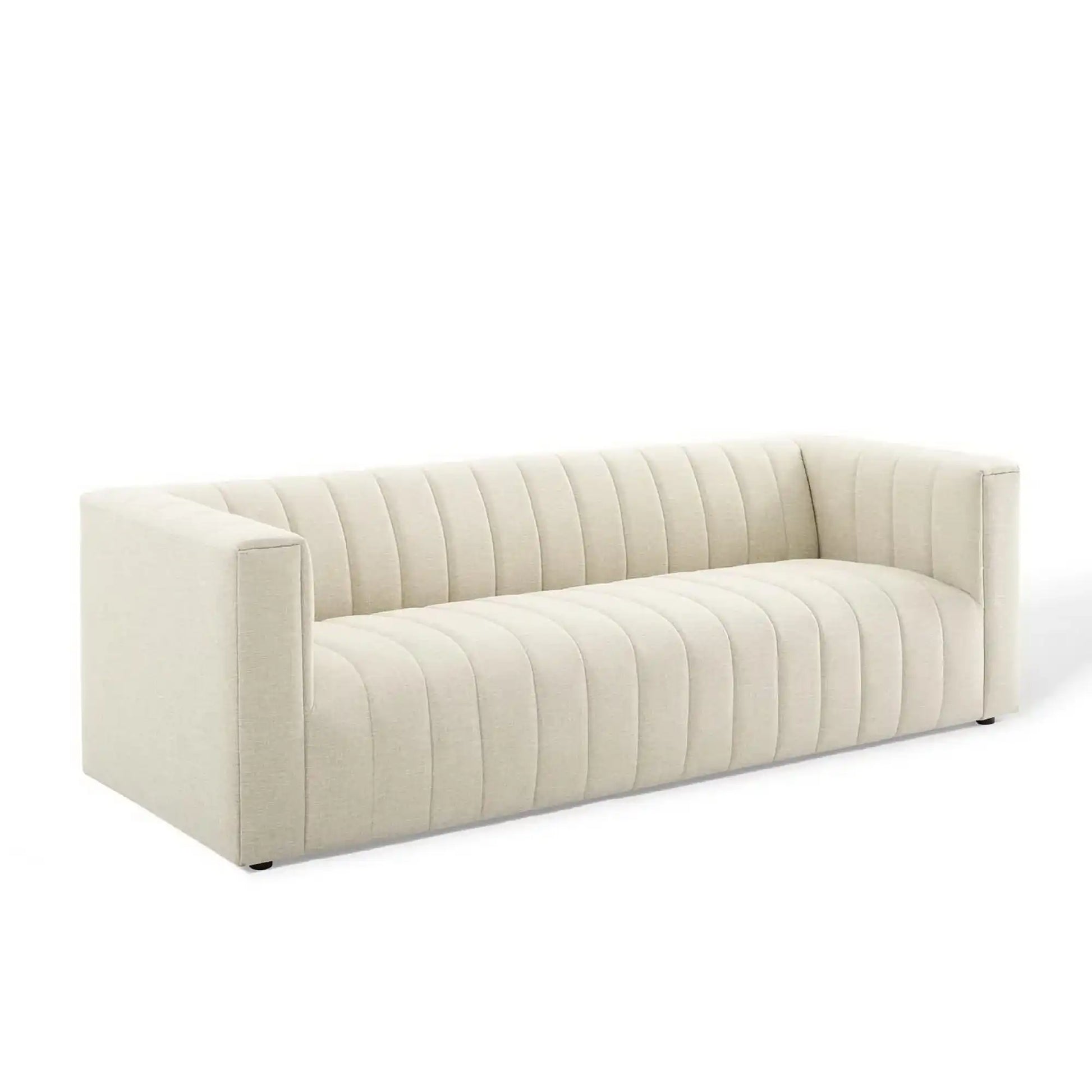 Reflection Channel Tufted Upholstered Fabric Sofa by Modway - Best Buy Furniture