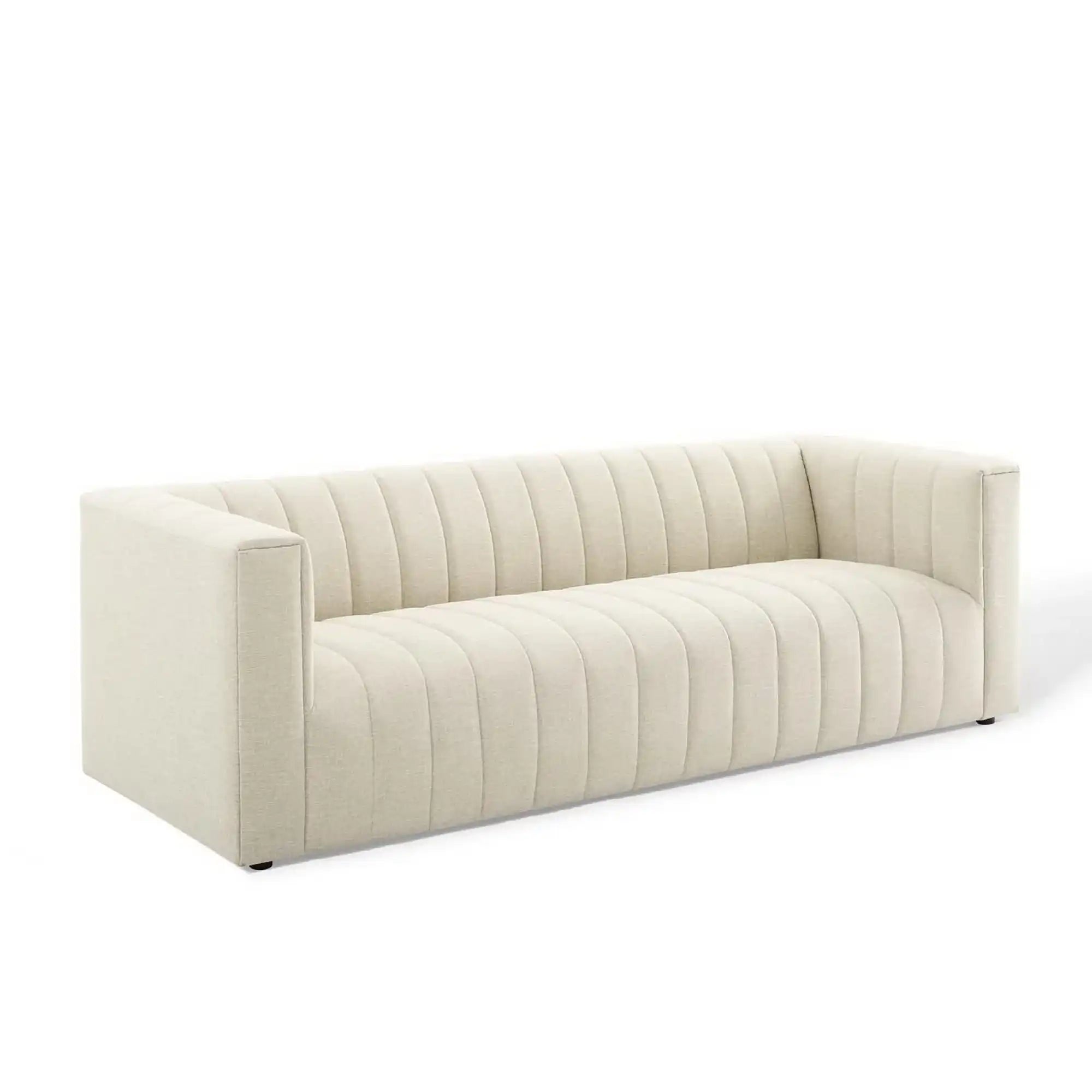 Reflection Channel Tufted Upholstered Fabric Sofa by Modway - Best Buy Furniture