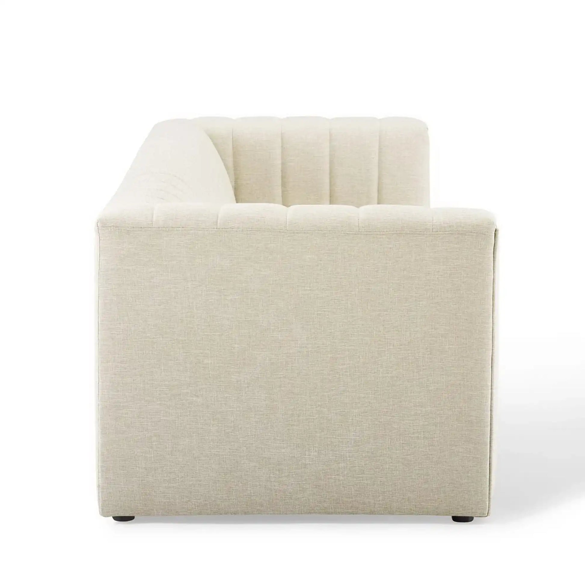 Reflection Channel Tufted Upholstered Fabric Sofa by Modway - Best Buy Furniture