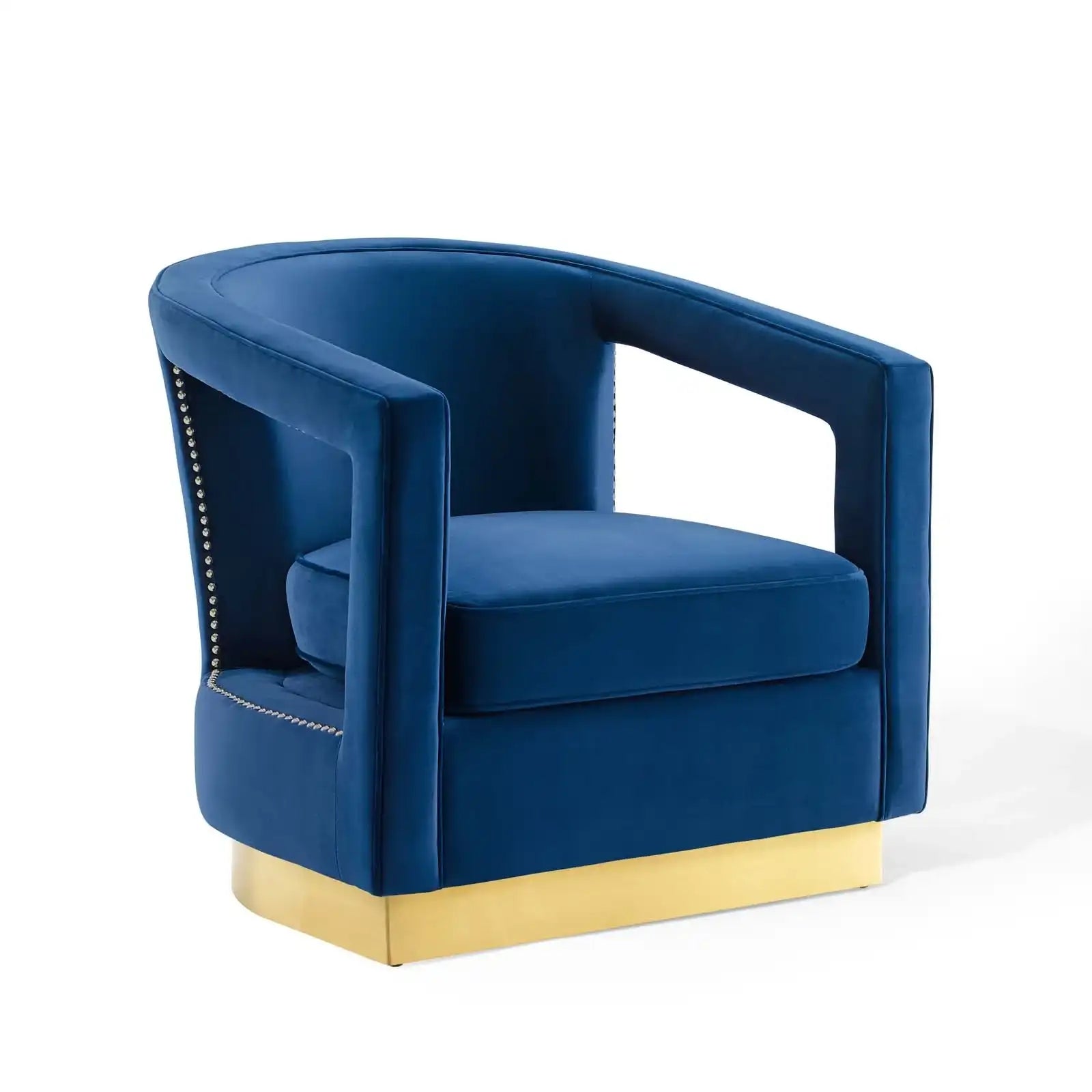 Frolick Performance Velvet Armchair - Best Buy Furniture