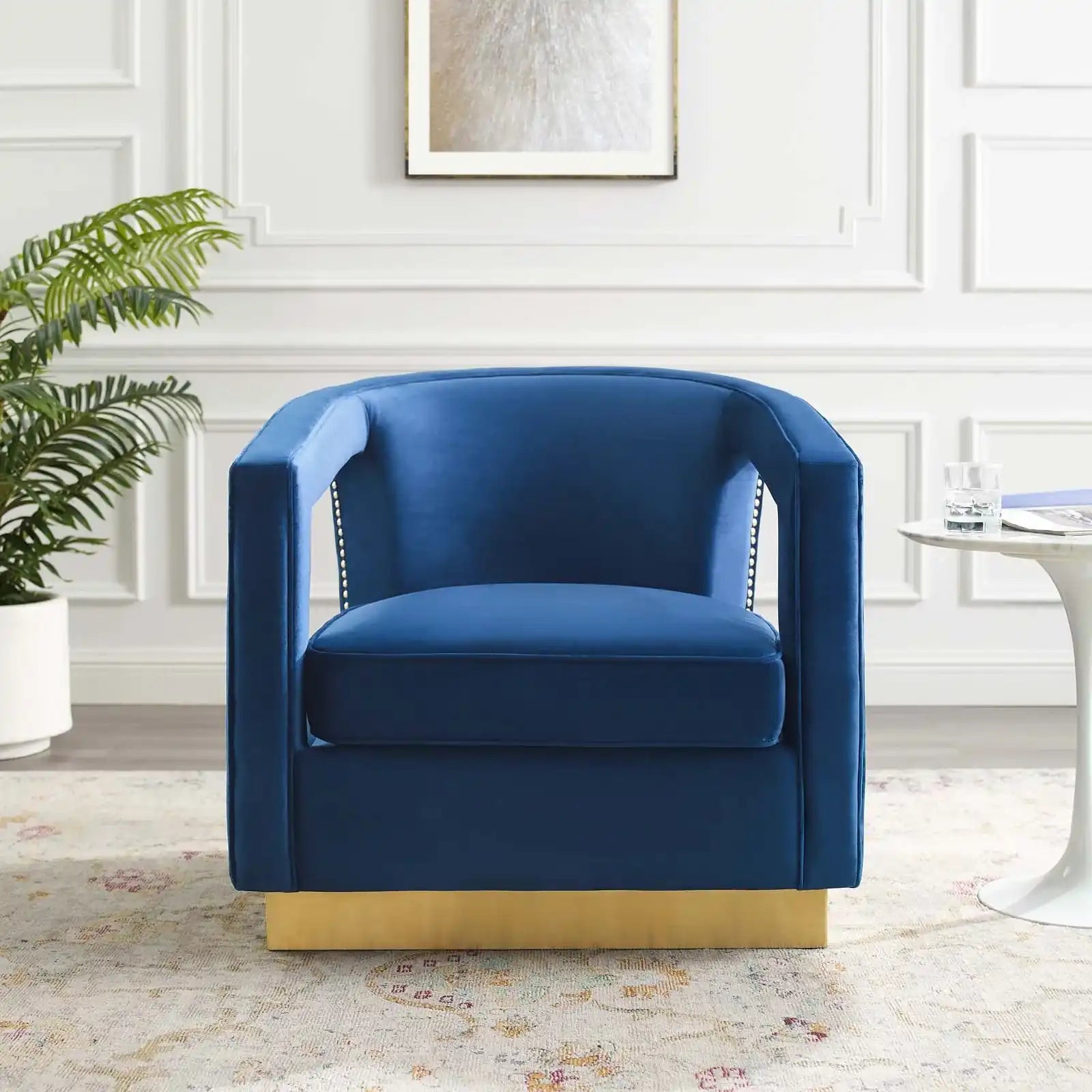 Frolick Performance Velvet Armchair - Best Buy Furniture