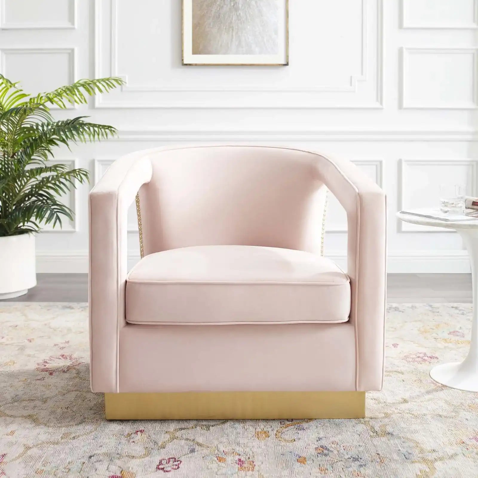 Frolick Performance Velvet Armchair - Best Buy Furniture