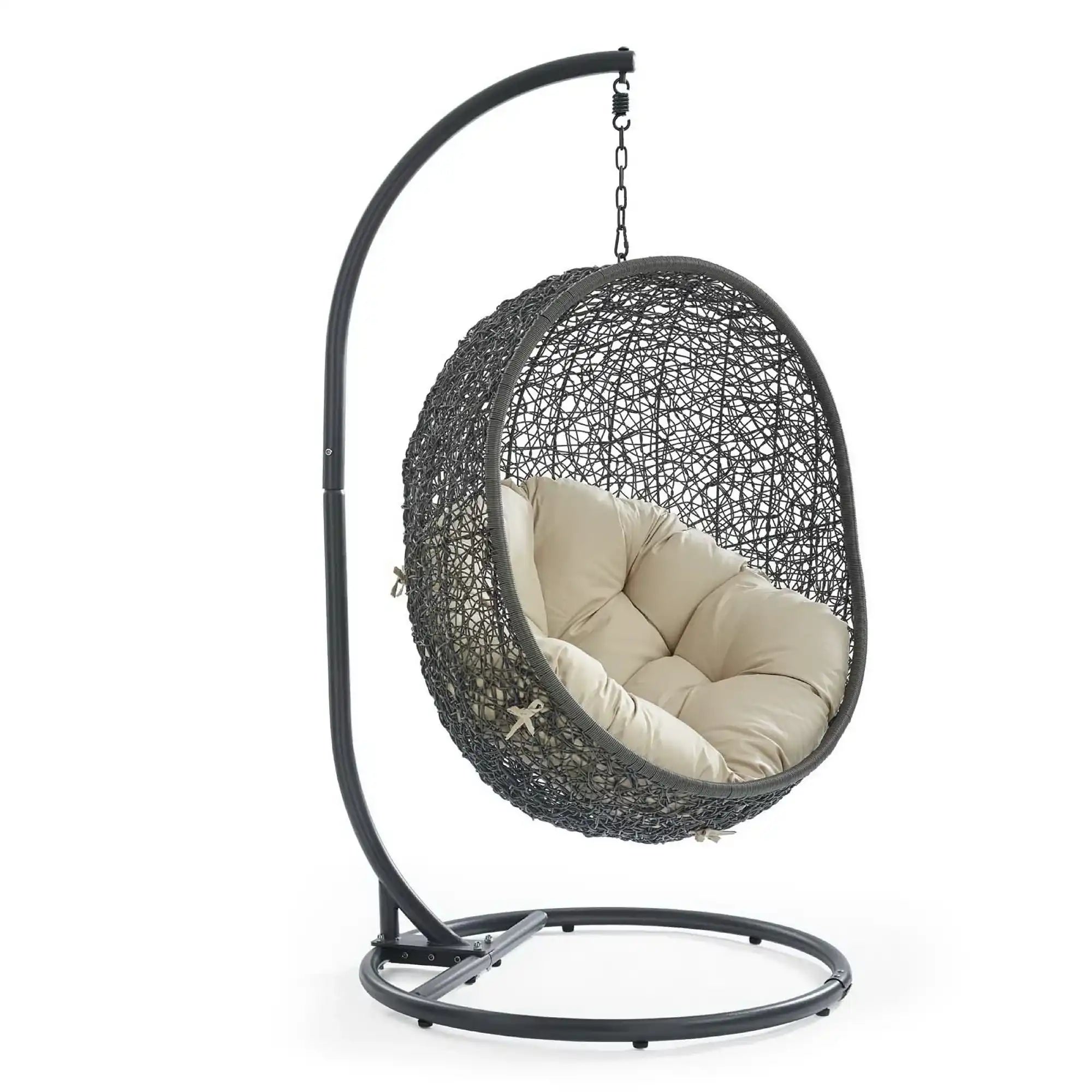 Hide Outdoor Patio Sunbrella� Swing Chair With Stand by Modway - Best Buy Furniture