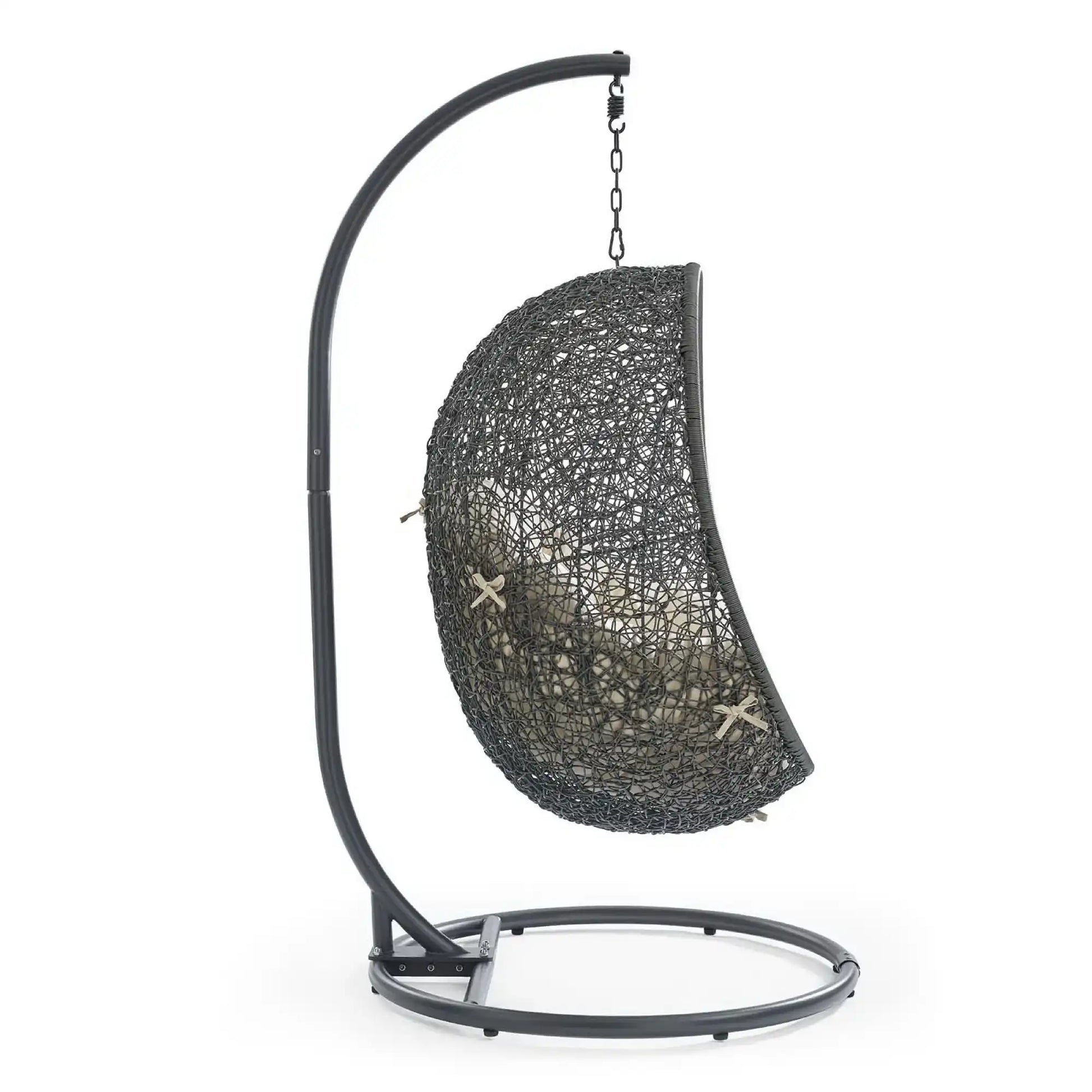 Hide Outdoor Patio Sunbrella� Swing Chair With Stand by Modway - Best Buy Furniture