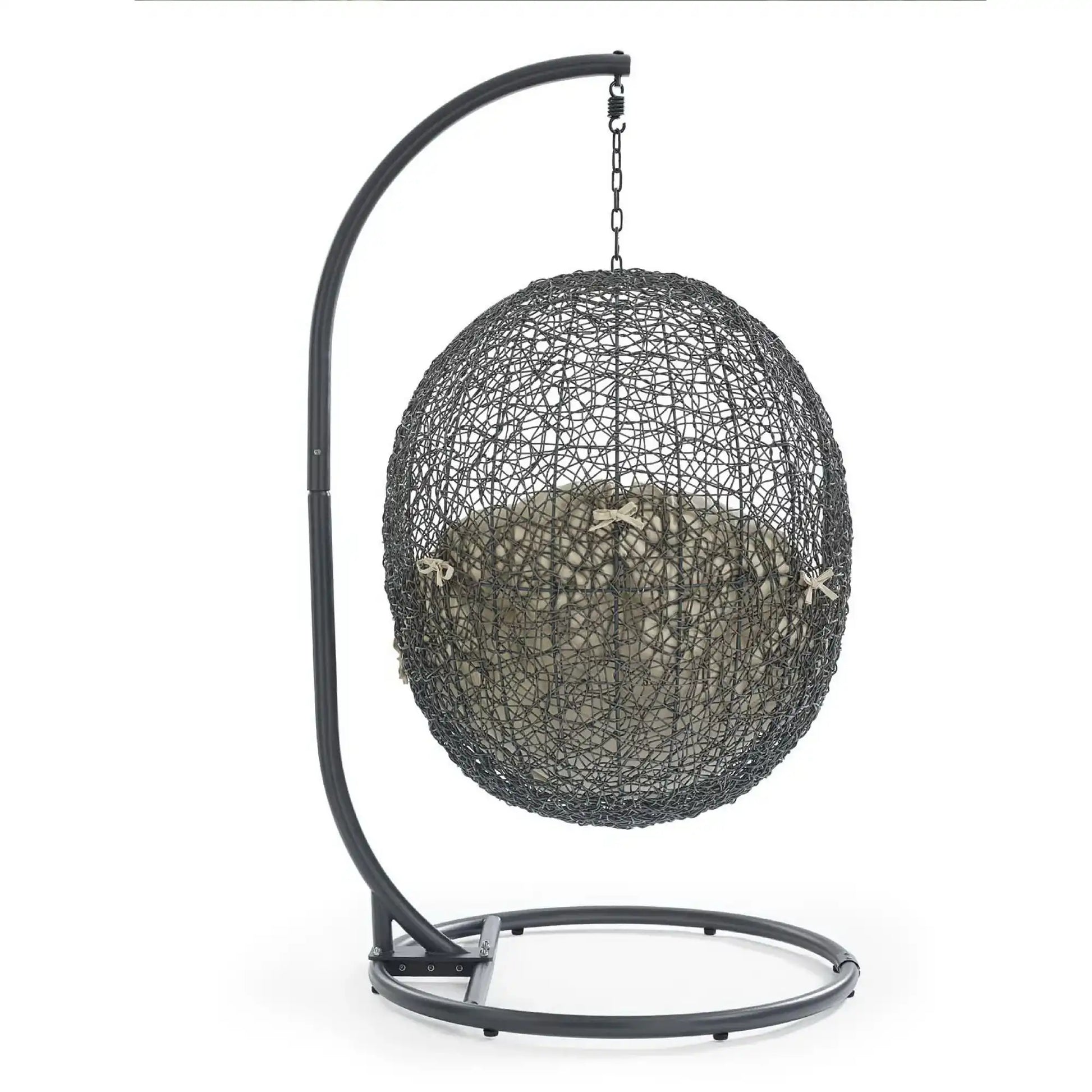 Hide Outdoor Patio Sunbrella� Swing Chair With Stand by Modway - Best Buy Furniture