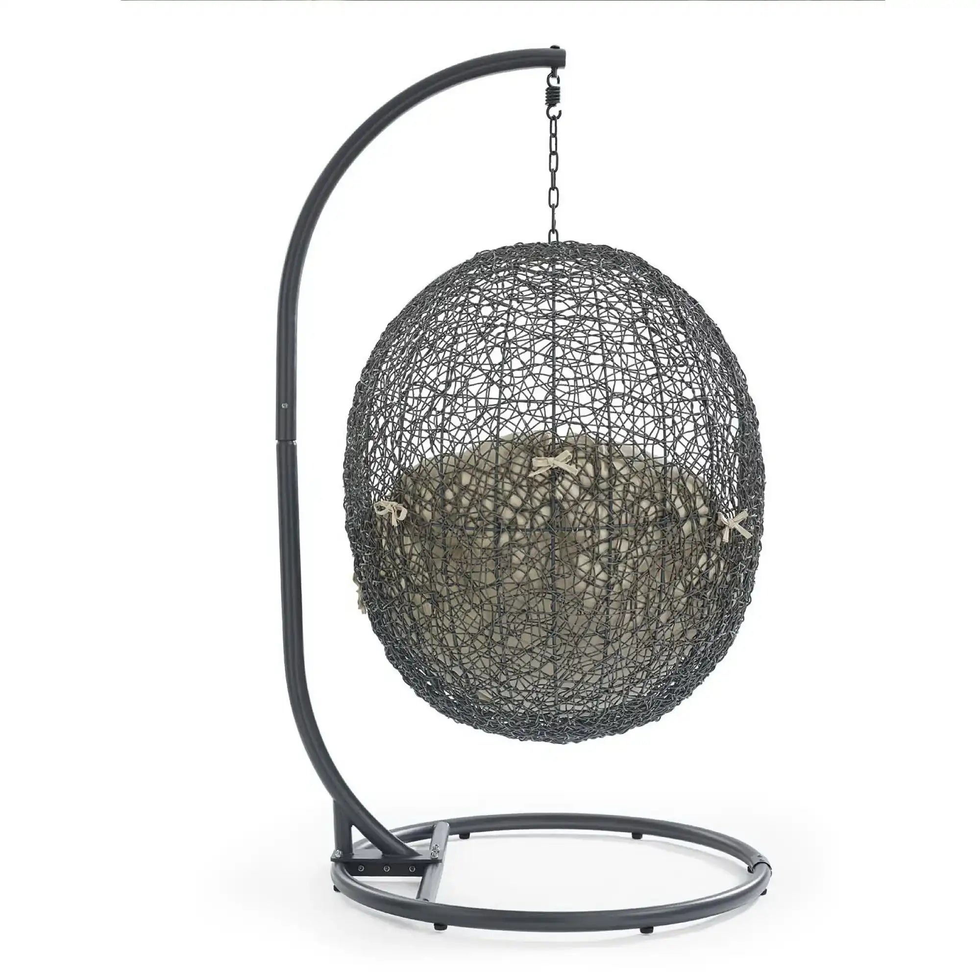 Hide Outdoor Patio Sunbrella� Swing Chair With Stand by Modway - Best Buy Furniture