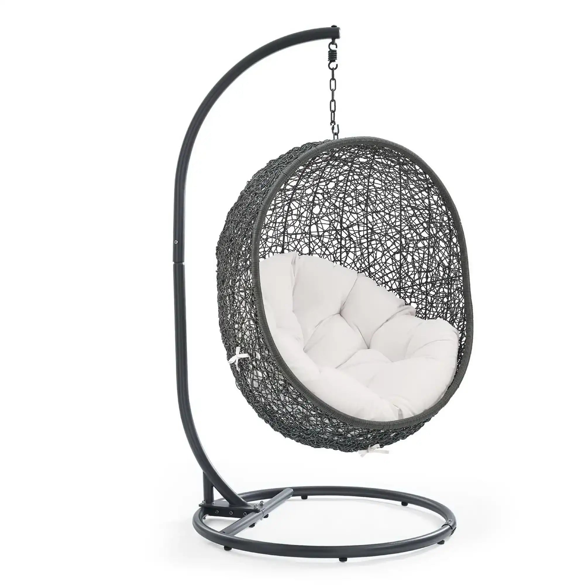 Hide Outdoor Patio Sunbrella� Swing Chair With Stand by Modway - Best Buy Furniture