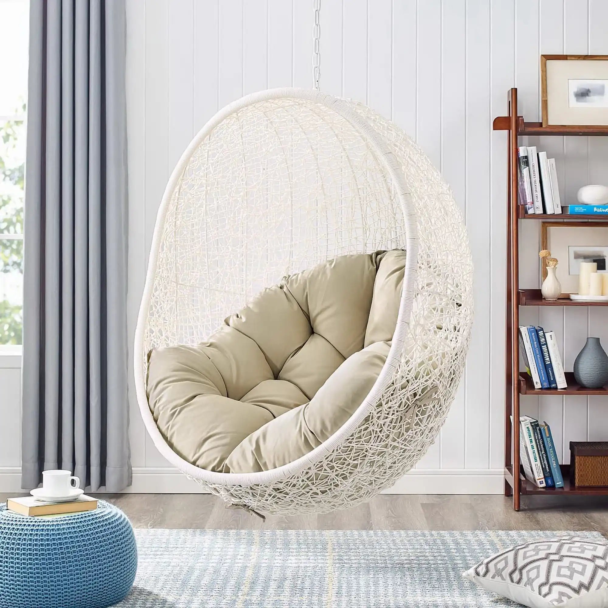 Hide Outdoor Patio Sunbrella� Swing Chair With Stand by Modway - Best Buy Furniture