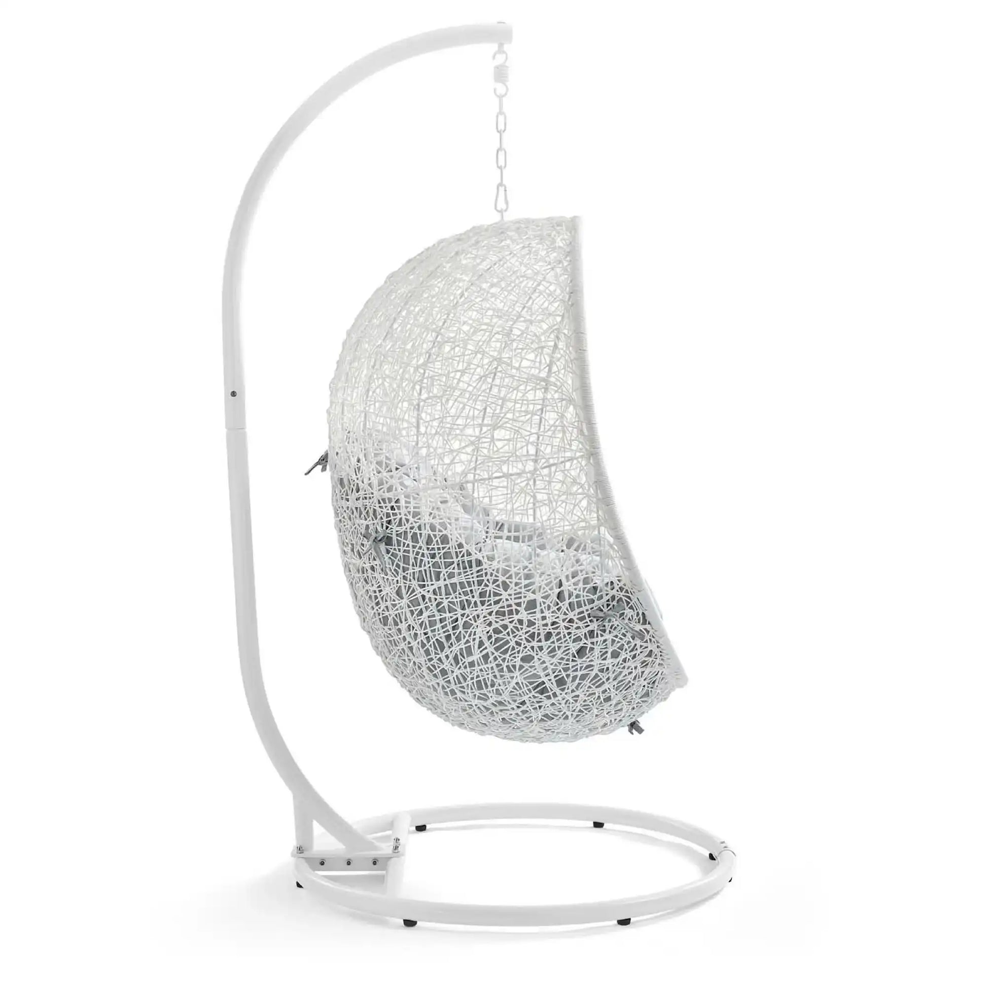 Hide Outdoor Patio Sunbrella� Swing Chair With Stand by Modway - Best Buy Furniture
