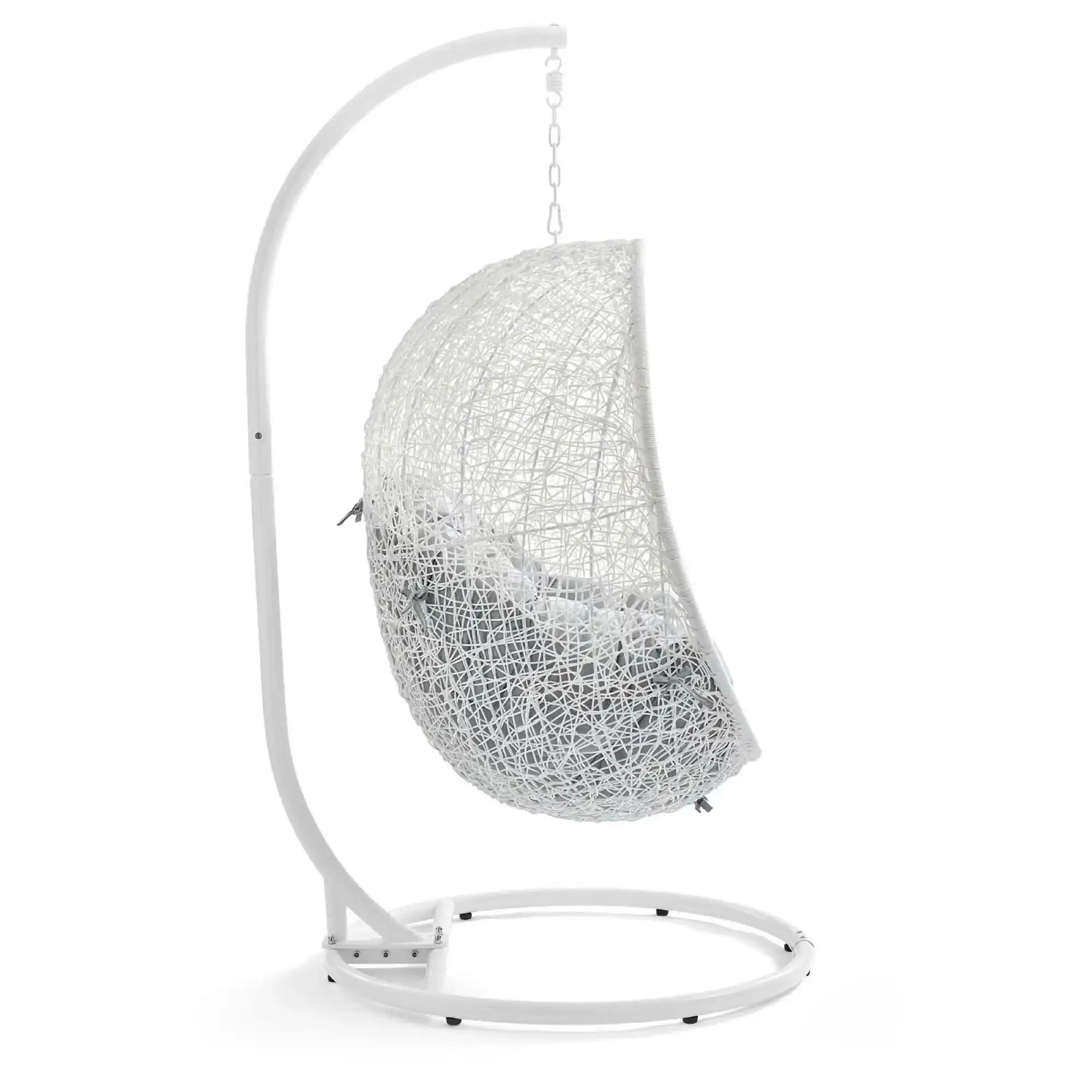 Hide Outdoor Patio Sunbrella� Swing Chair With Stand by Modway - Best Buy Furniture
