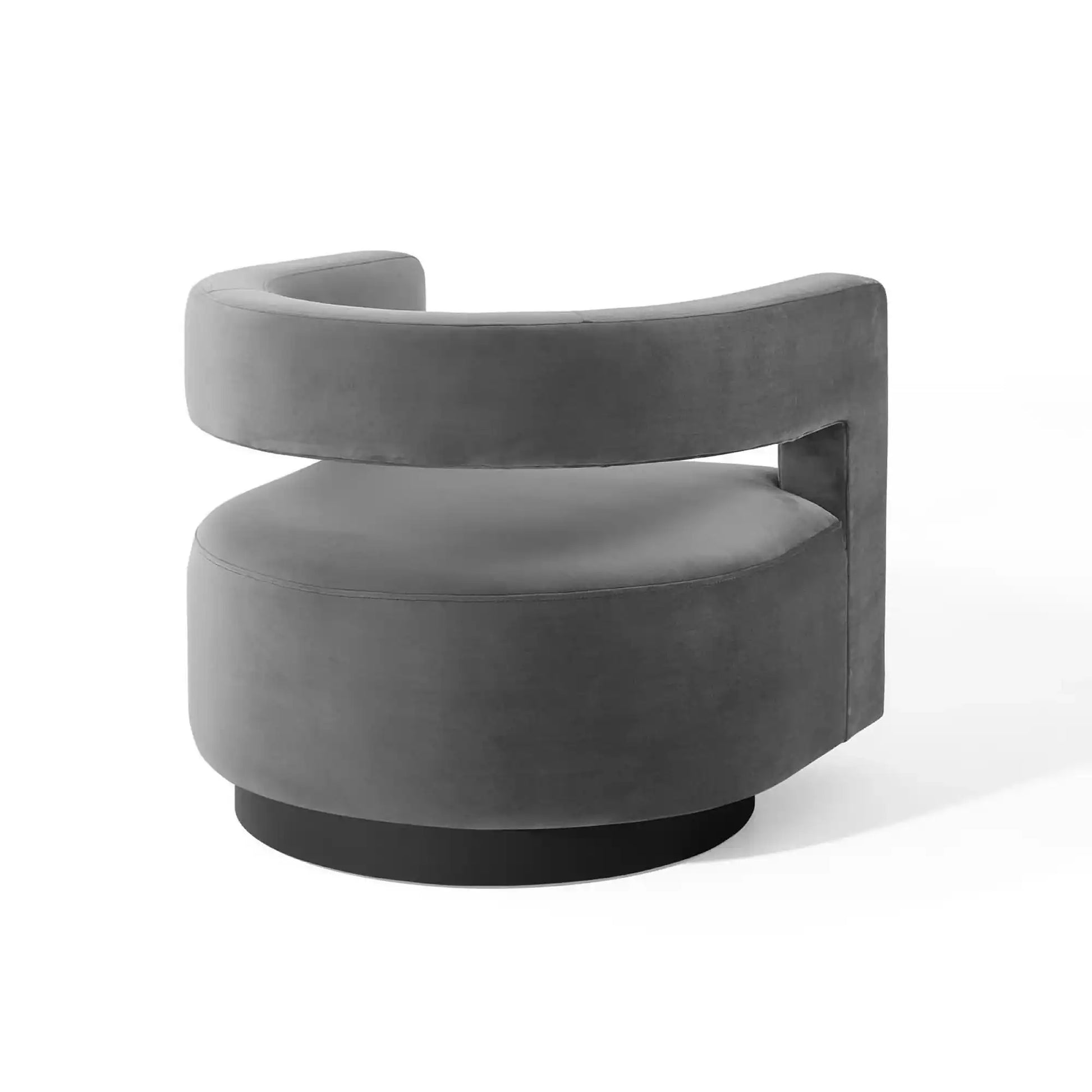 Spin Cutaway Performance Velvet Swivel Armchair by Modway - Best Buy Furniture