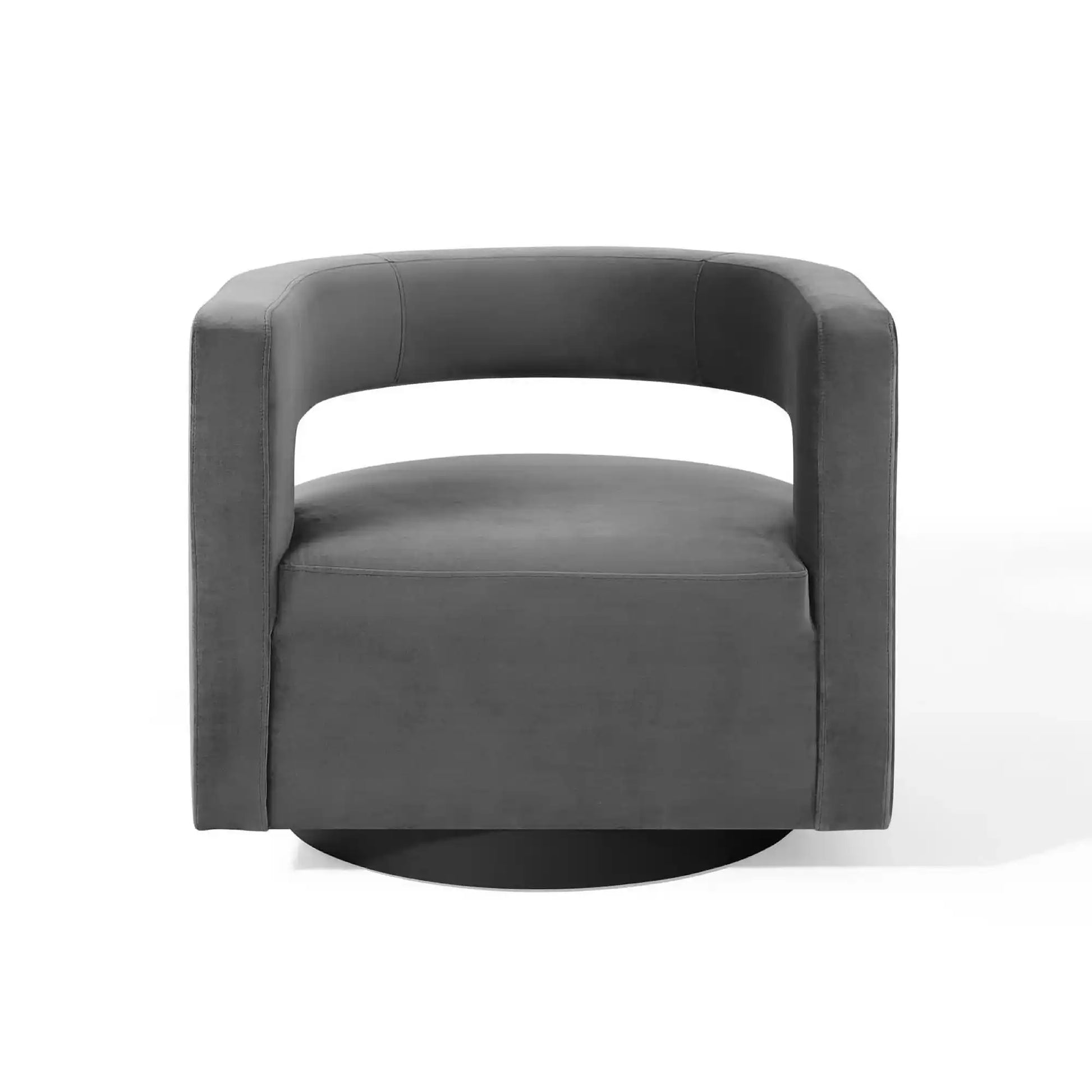 Spin Cutaway Performance Velvet Swivel Armchair by Modway - Best Buy Furniture