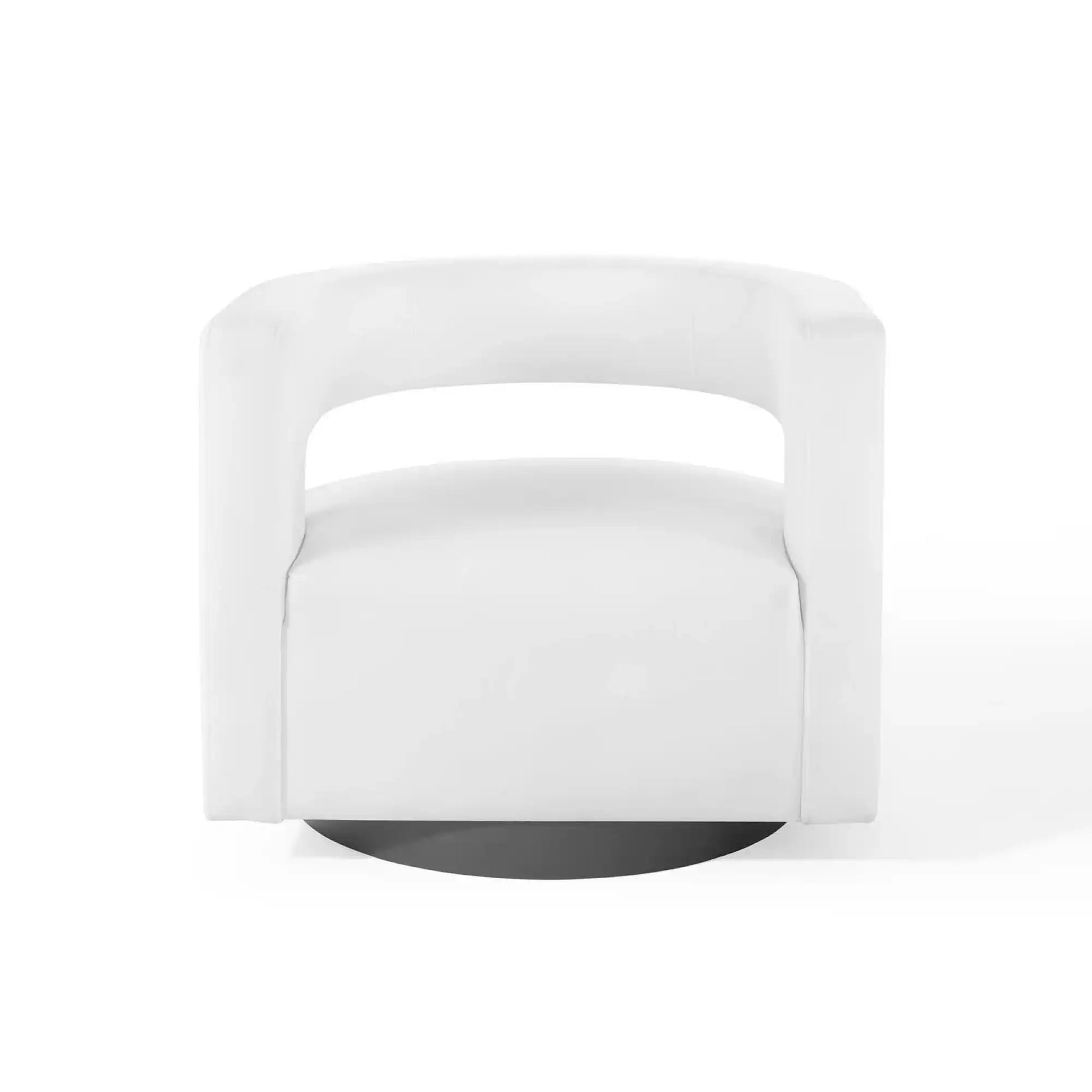 Spin Cutaway Performance Velvet Swivel Armchair by Modway - Best Buy Furniture