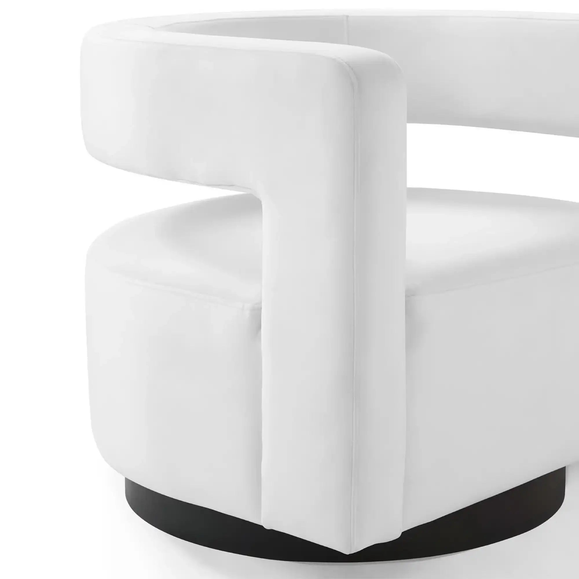 Spin Cutaway Performance Velvet Swivel Armchair by Modway - Best Buy Furniture