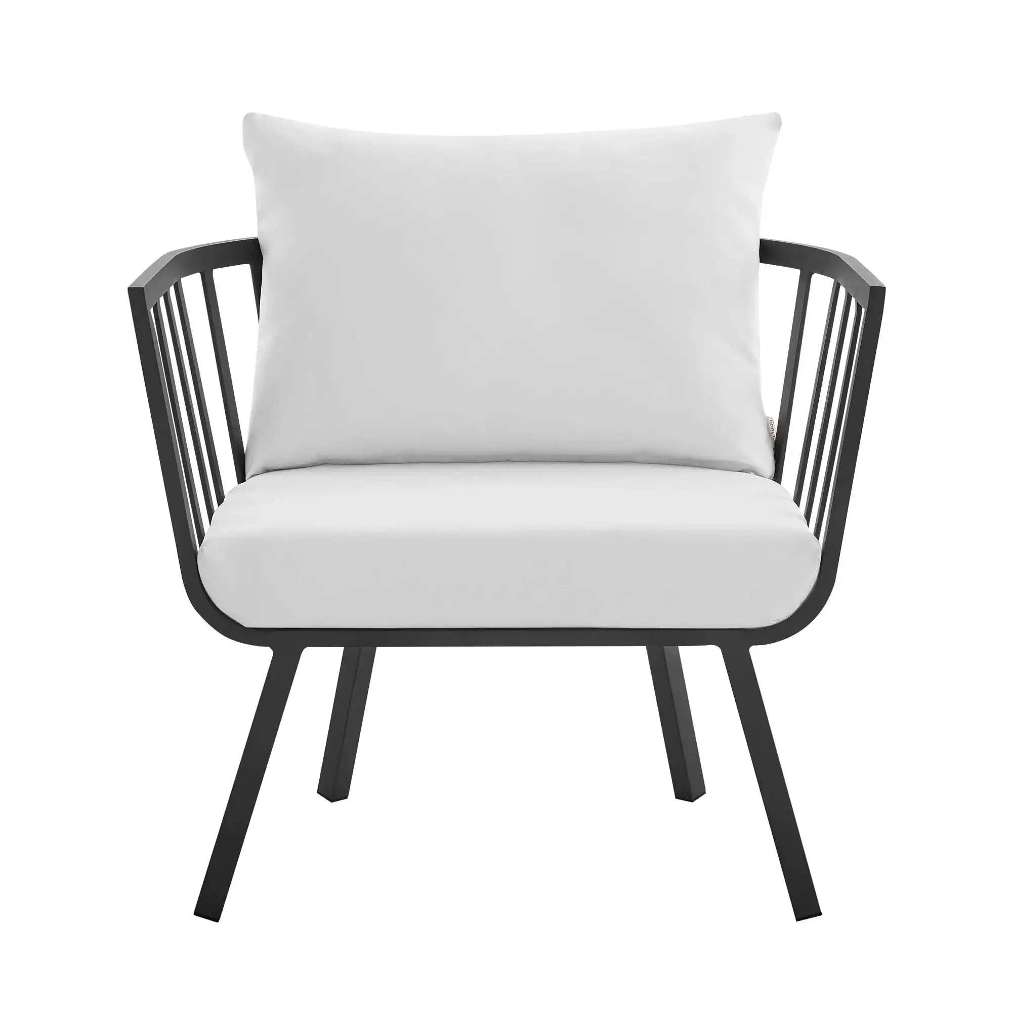 Riverside Outdoor Patio Aluminum Armchair Set of 2 by Modway - Best Buy Furniture