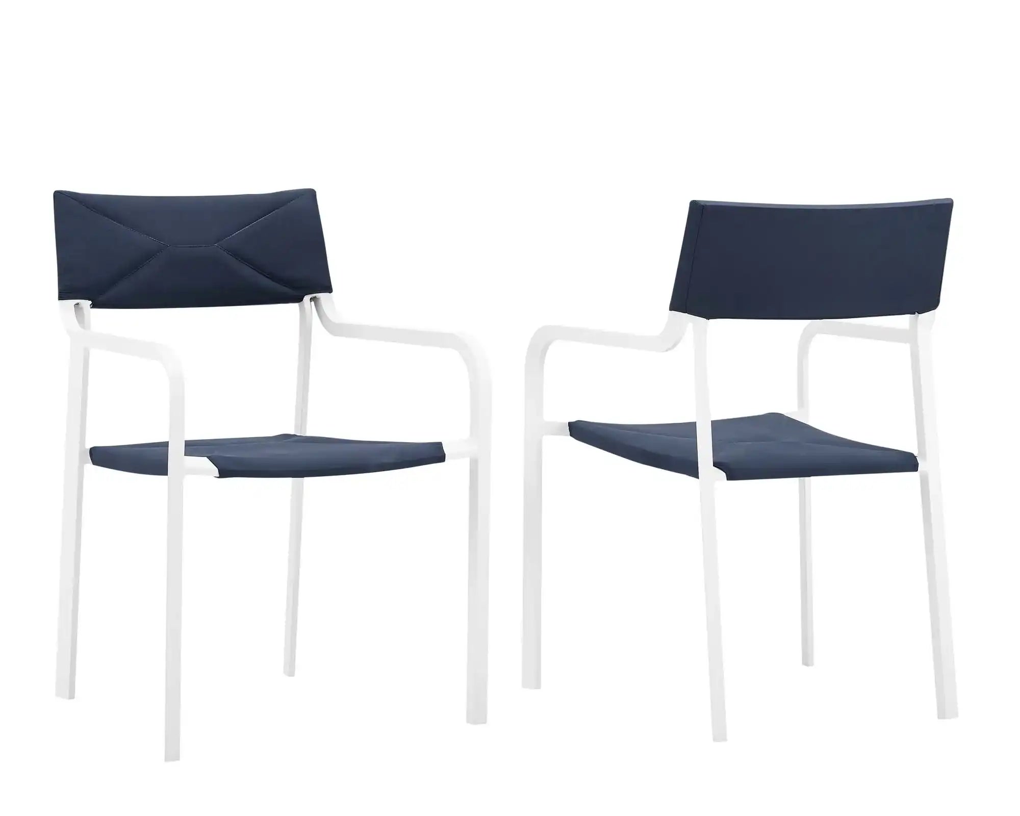 Raleigh Outdoor Patio Aluminum Armchair Set of 2 by Modway - Best Buy Furniture