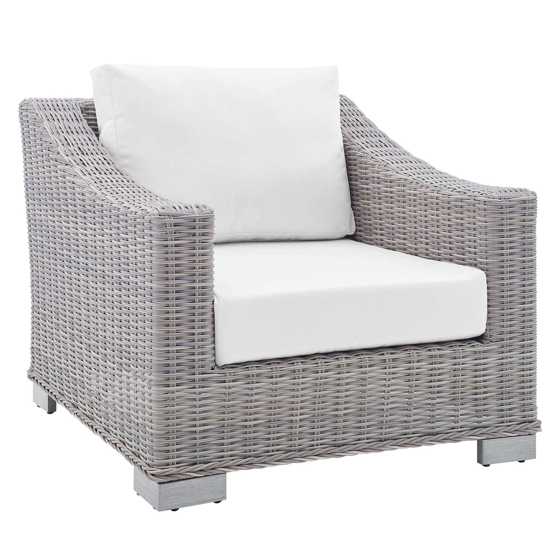 Conway Sunbrella� Outdoor Patio Wicker Rattan Armchair by Modway - Best Buy Furniture