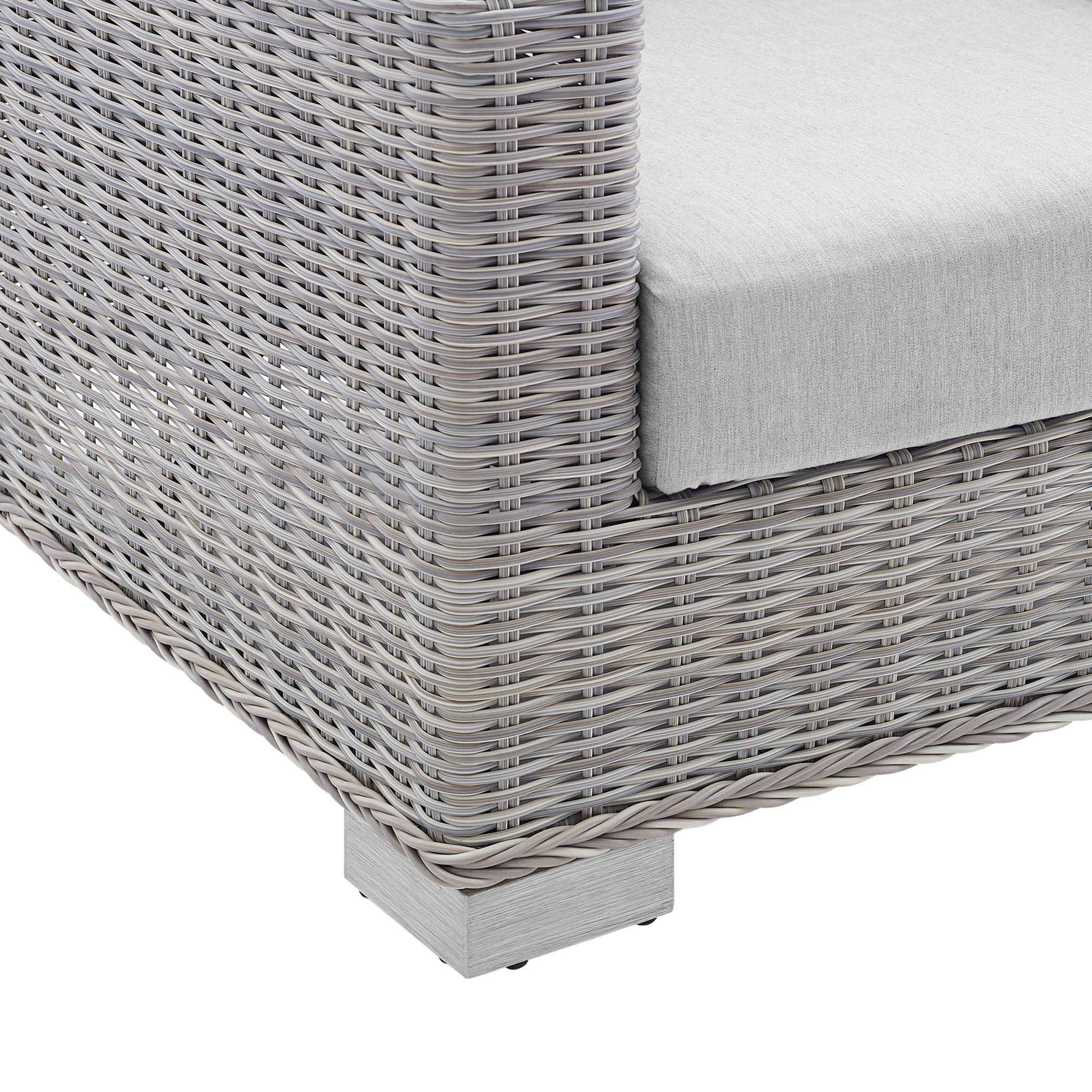 Conway Sunbrella� Outdoor Patio Wicker Rattan Sofa by Modway - Best Buy Furniture
