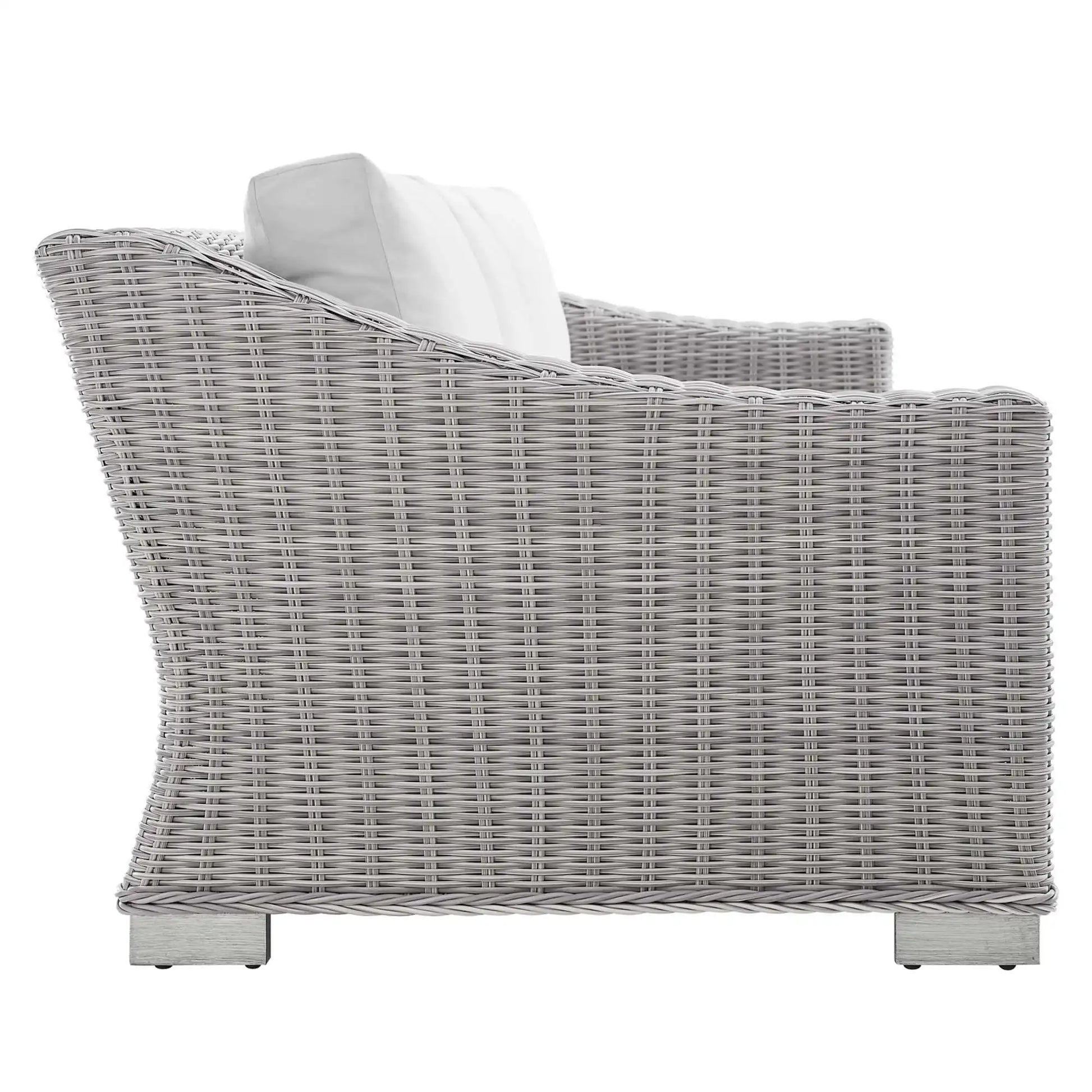 Conway Sunbrella� Outdoor Patio Wicker Rattan Sofa by Modway - Best Buy Furniture
