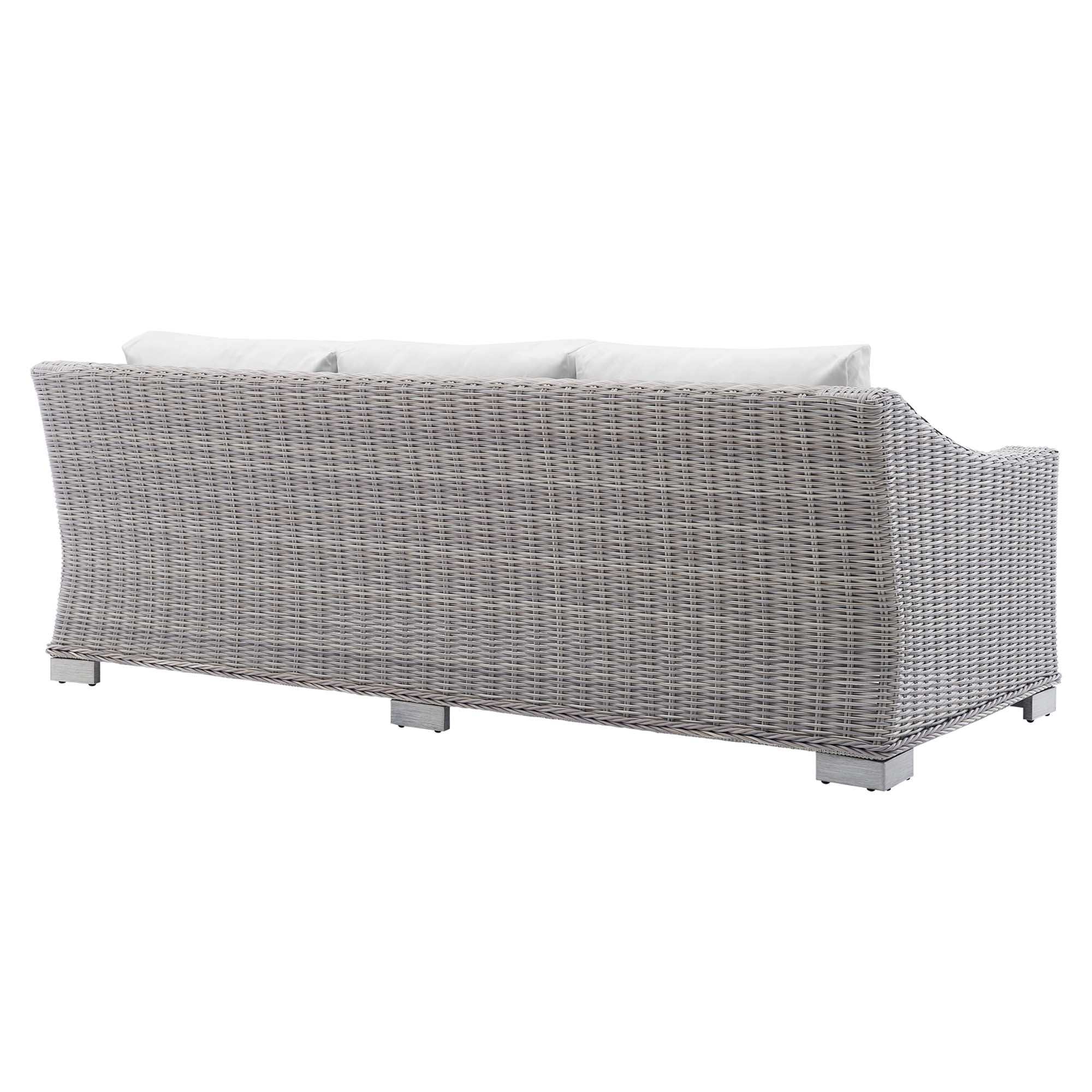 Conway Sunbrella� Outdoor Patio Wicker Rattan Sofa by Modway - Best Buy Furniture