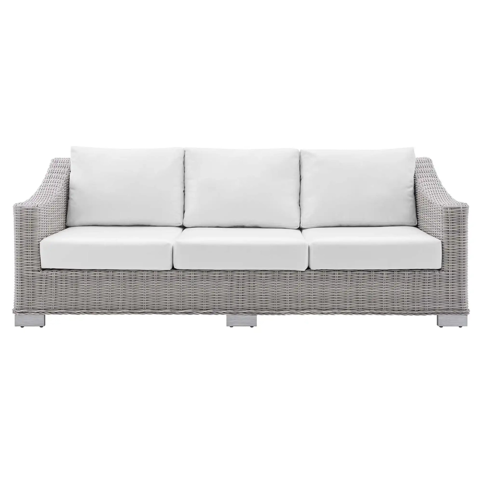 Conway Sunbrella� Outdoor Patio Wicker Rattan Sofa by Modway - Best Buy Furniture