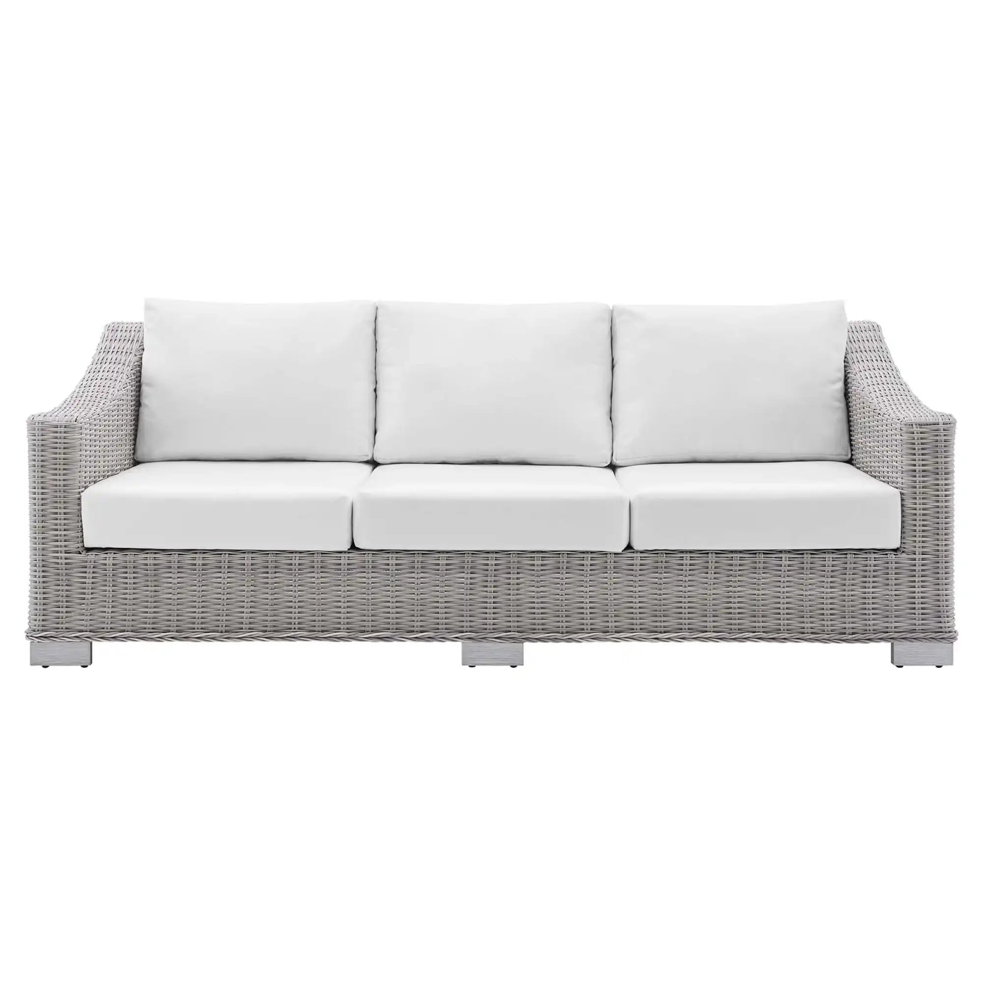 Conway Sunbrella� Outdoor Patio Wicker Rattan Sofa by Modway - Best Buy Furniture