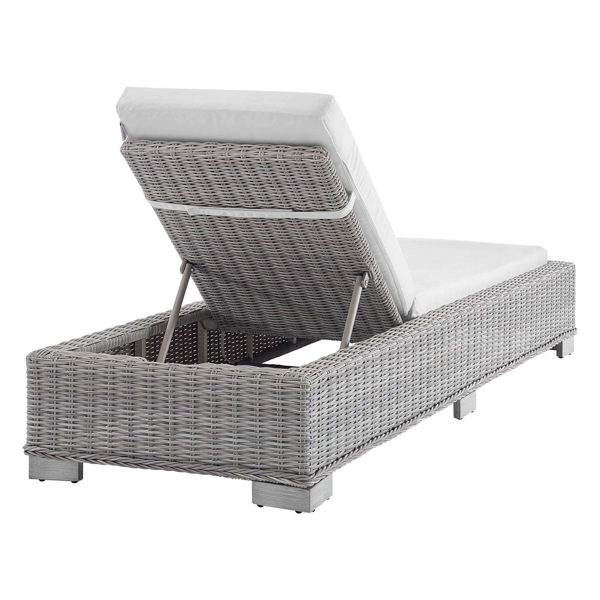 Conway Sunbrella� Outdoor Patio Wicker Rattan Chaise Lounge by Modway - Best Buy Furniture