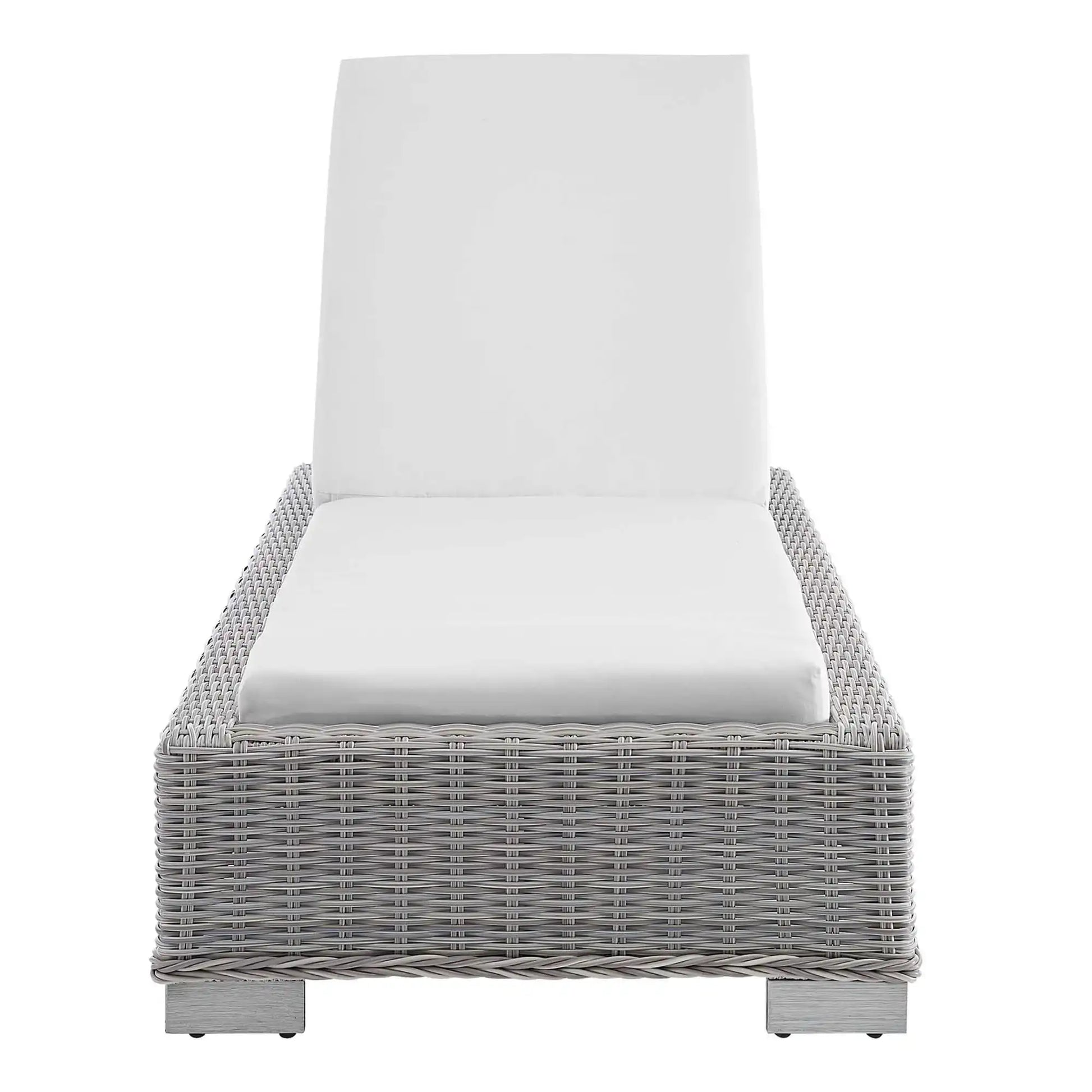 Conway Sunbrella� Outdoor Patio Wicker Rattan Chaise Lounge by Modway - Best Buy Furniture