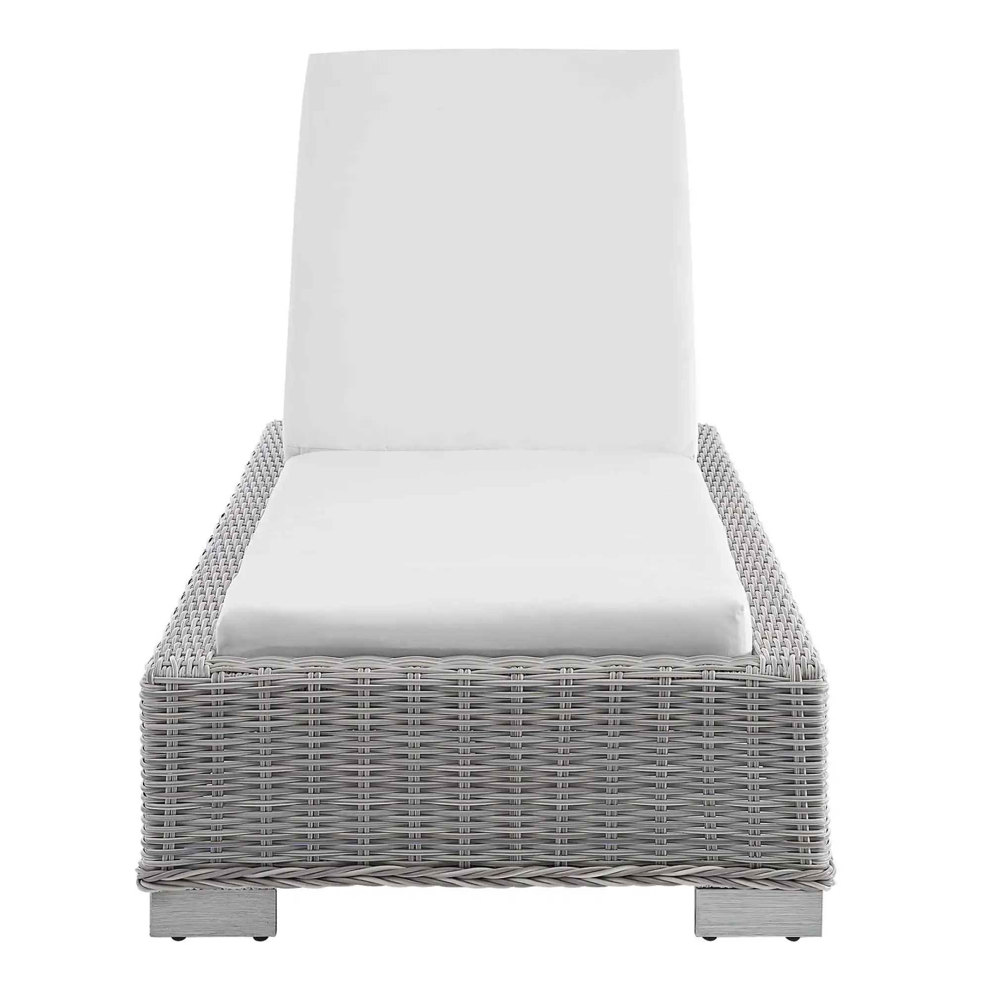Conway Sunbrella� Outdoor Patio Wicker Rattan Chaise Lounge by Modway - Best Buy Furniture