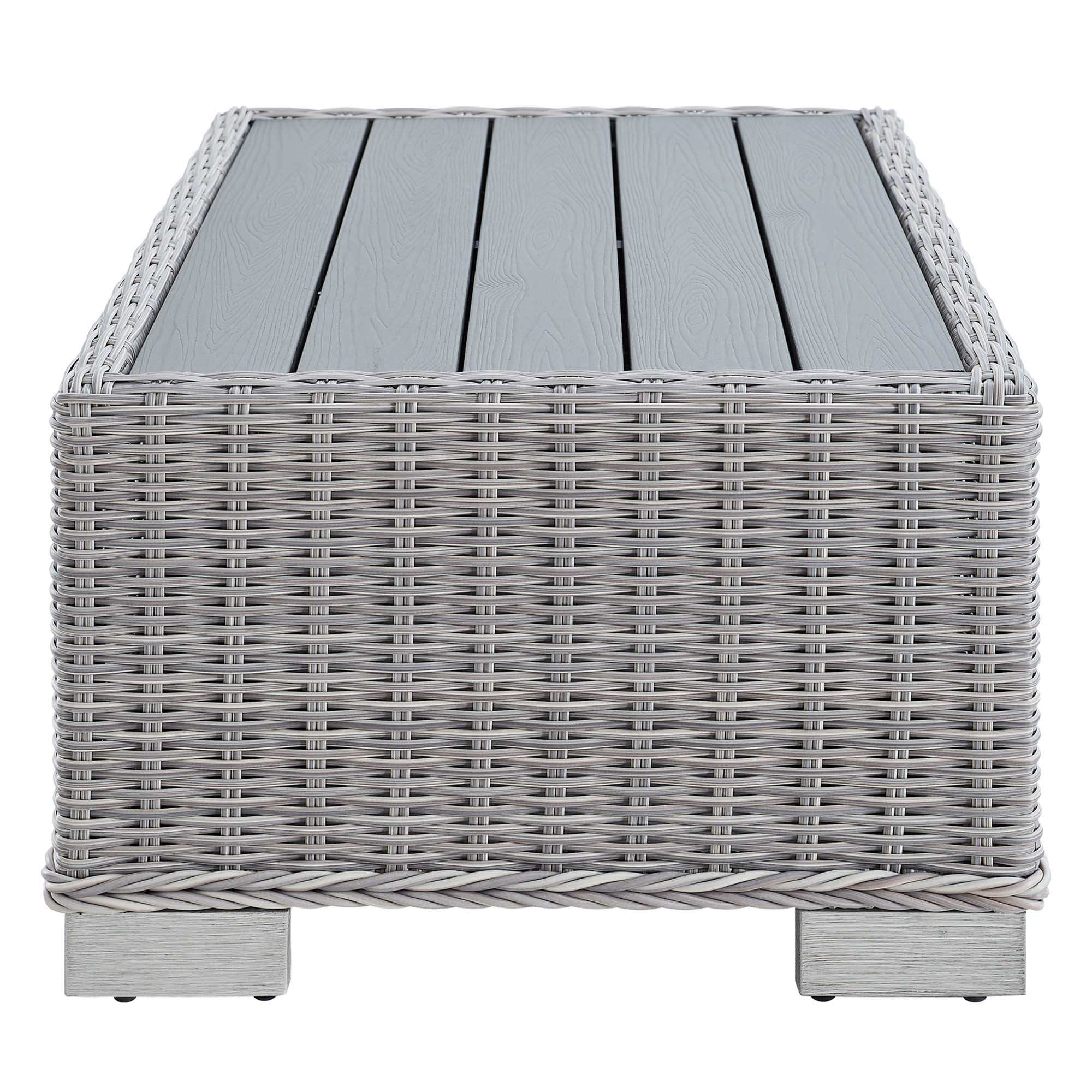 Conway 32" Outdoor Patio Wicker Rattan Coffee Table by Modway - Best Buy Furniture