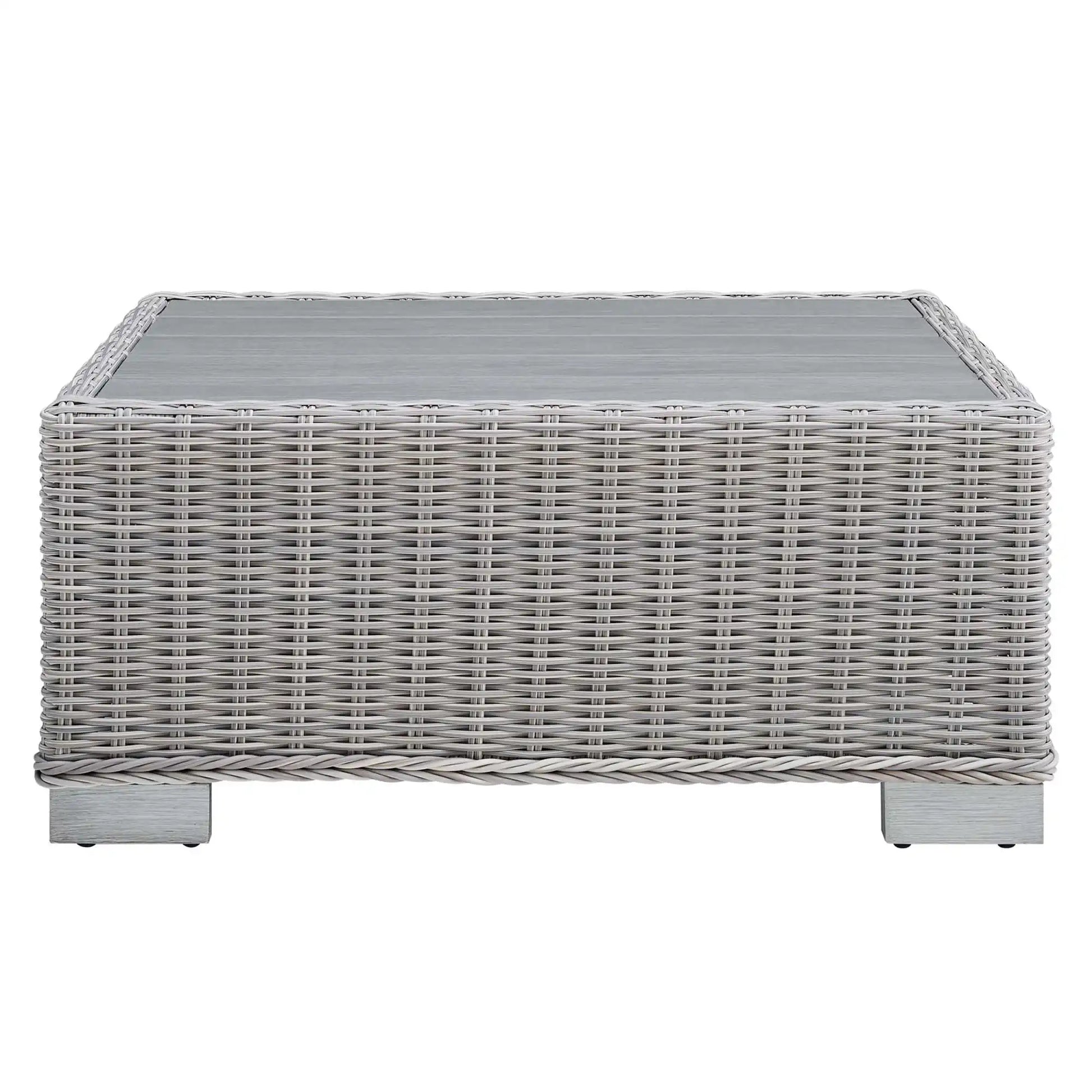 Conway 32" Outdoor Patio Wicker Rattan Coffee Table by Modway - Best Buy Furniture