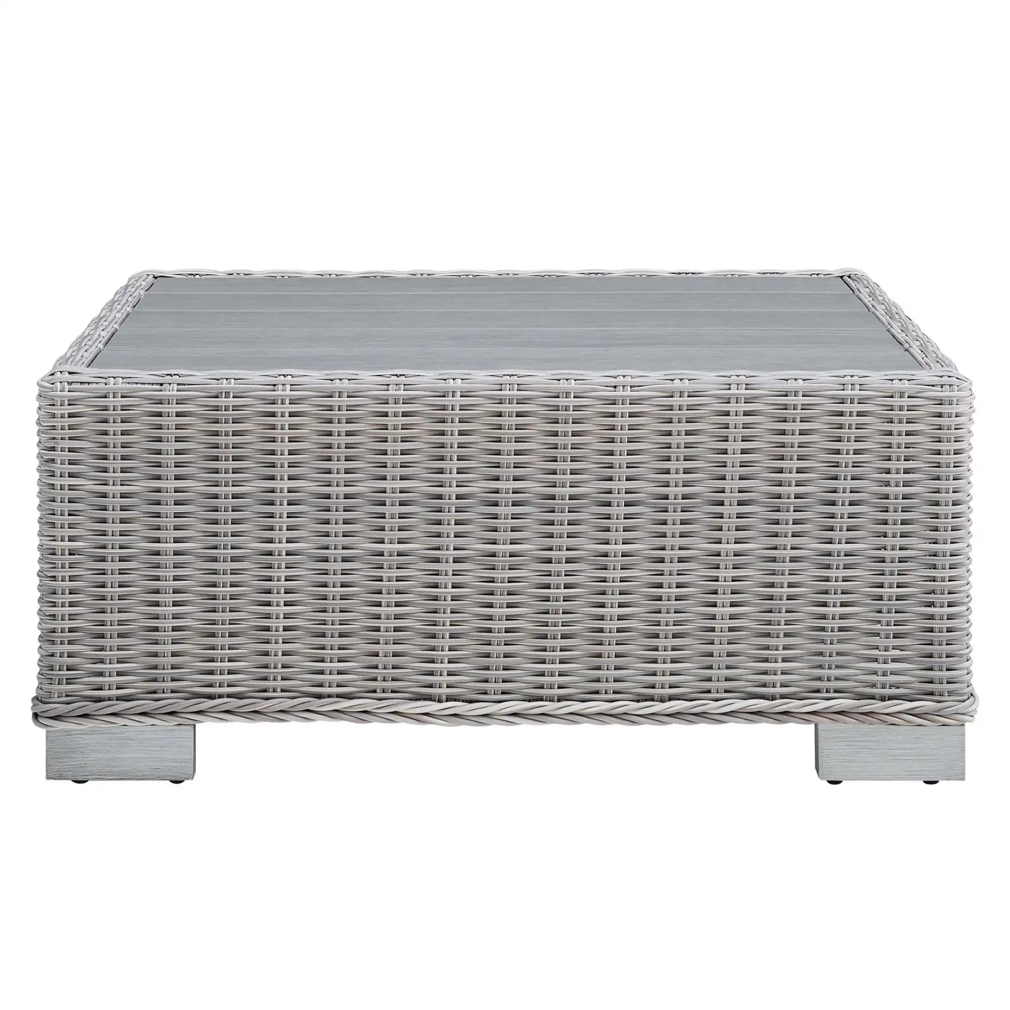 Conway 32" Outdoor Patio Wicker Rattan Coffee Table by Modway - Best Buy Furniture