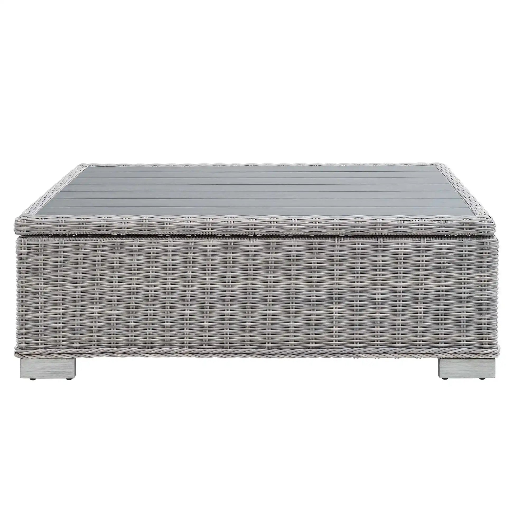 Conway 45" Outdoor Patio Wicker Rattan Coffee Table by Modway - Best Buy Furniture