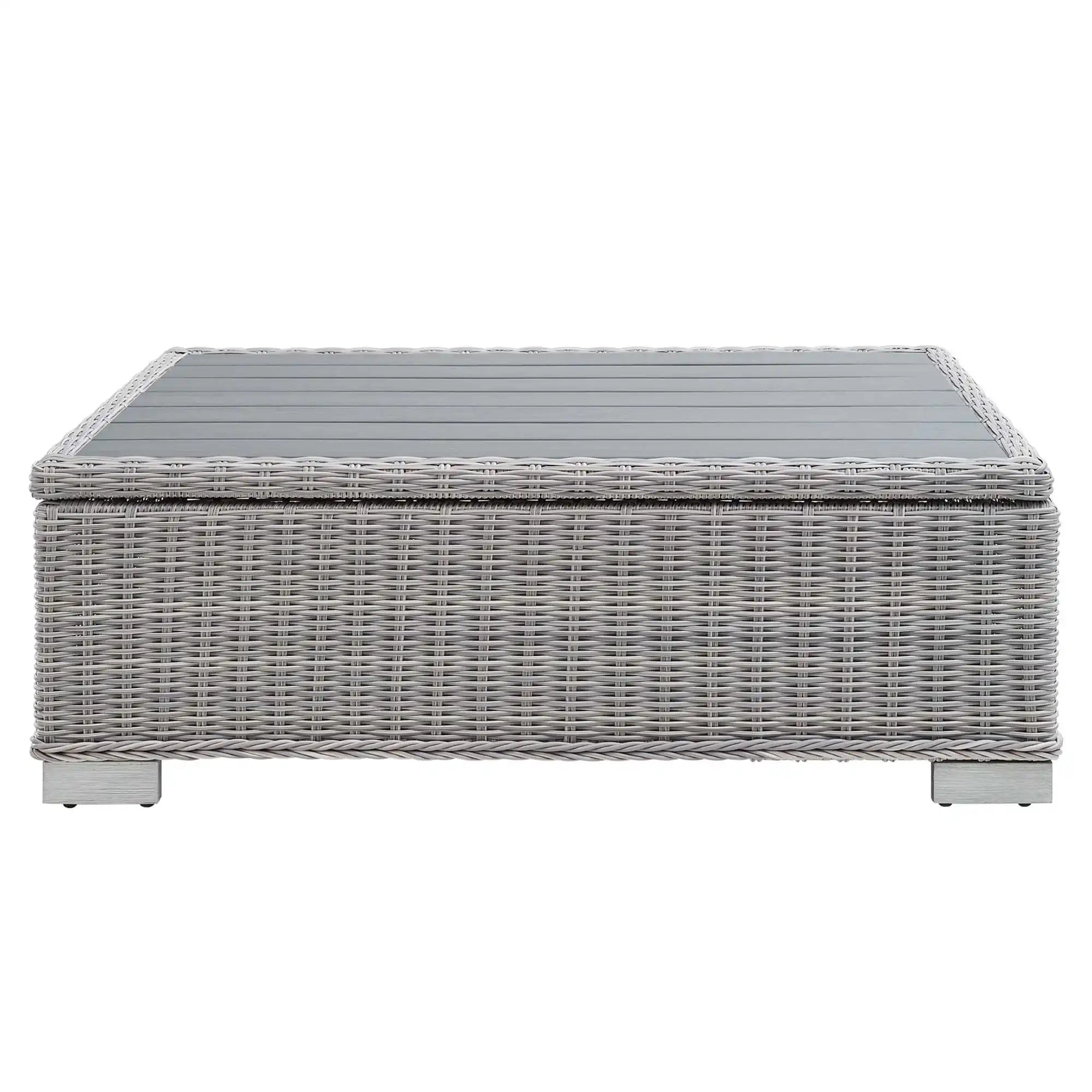 Conway 45" Outdoor Patio Wicker Rattan Coffee Table by Modway - Best Buy Furniture