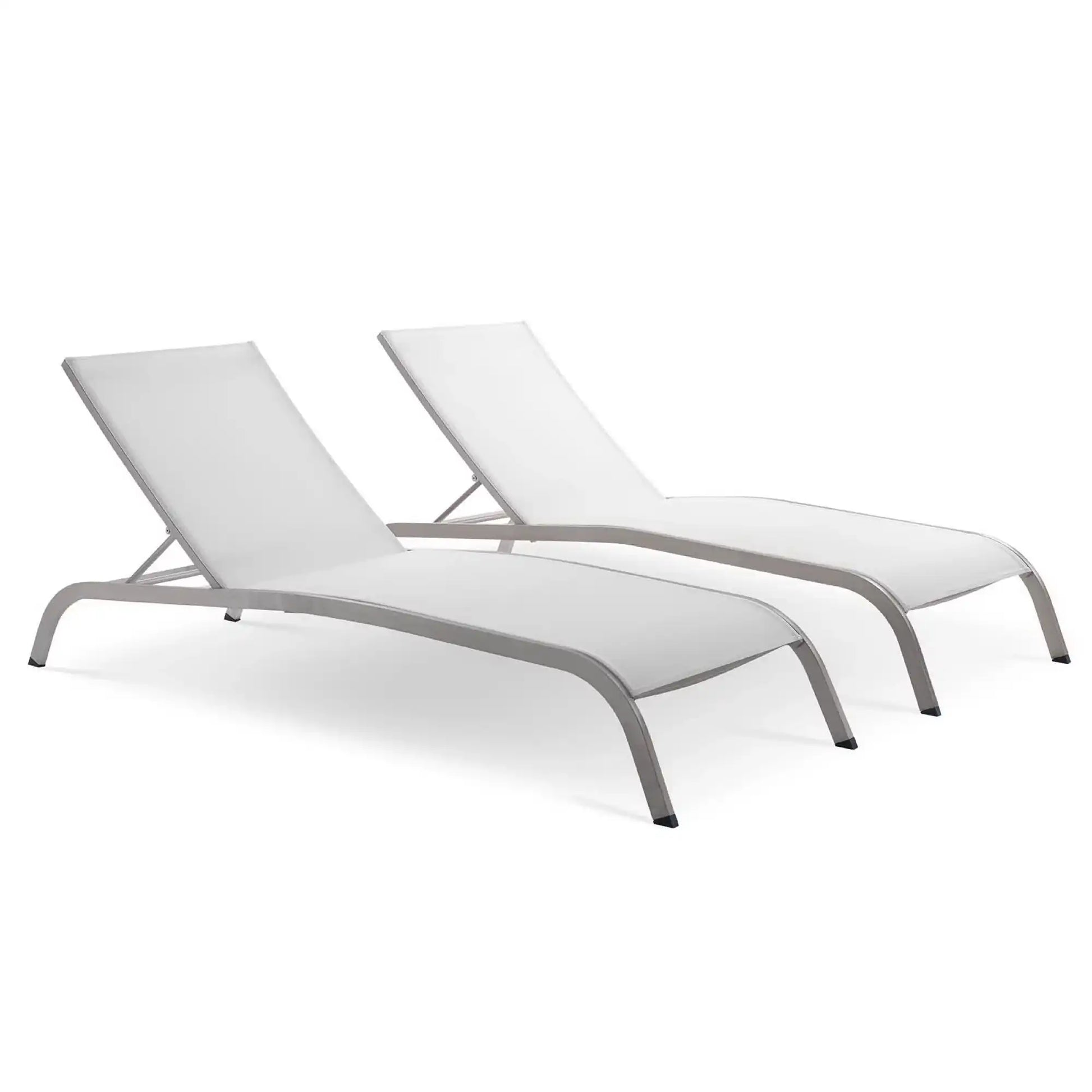 Savannah Outdoor Patio Mesh Chaise Lounge Set of 2 by Modway - Best Buy Furniture