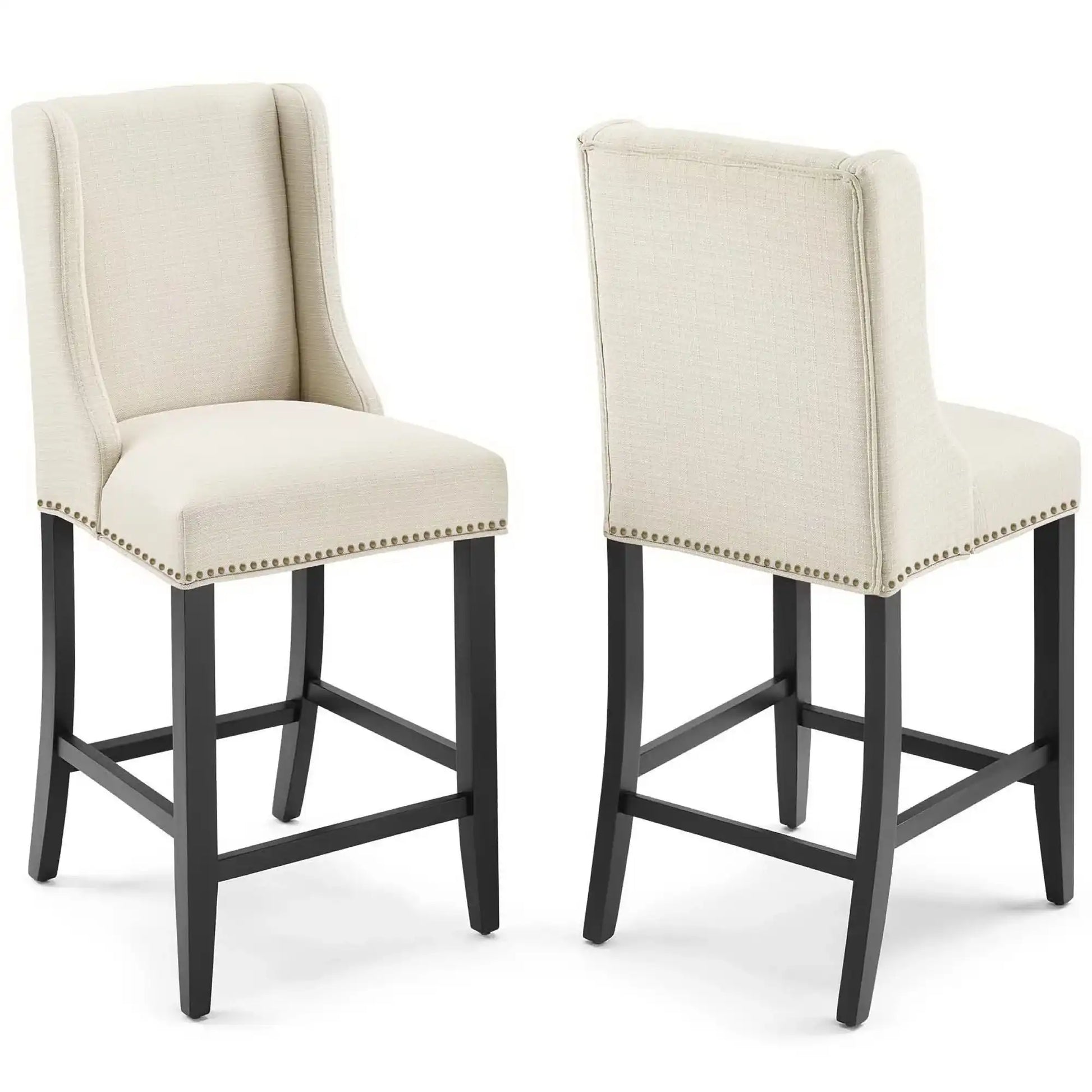 Baron Upholstered Fabric Counter Stool Set of 2 by Modway - Best Buy Furniture