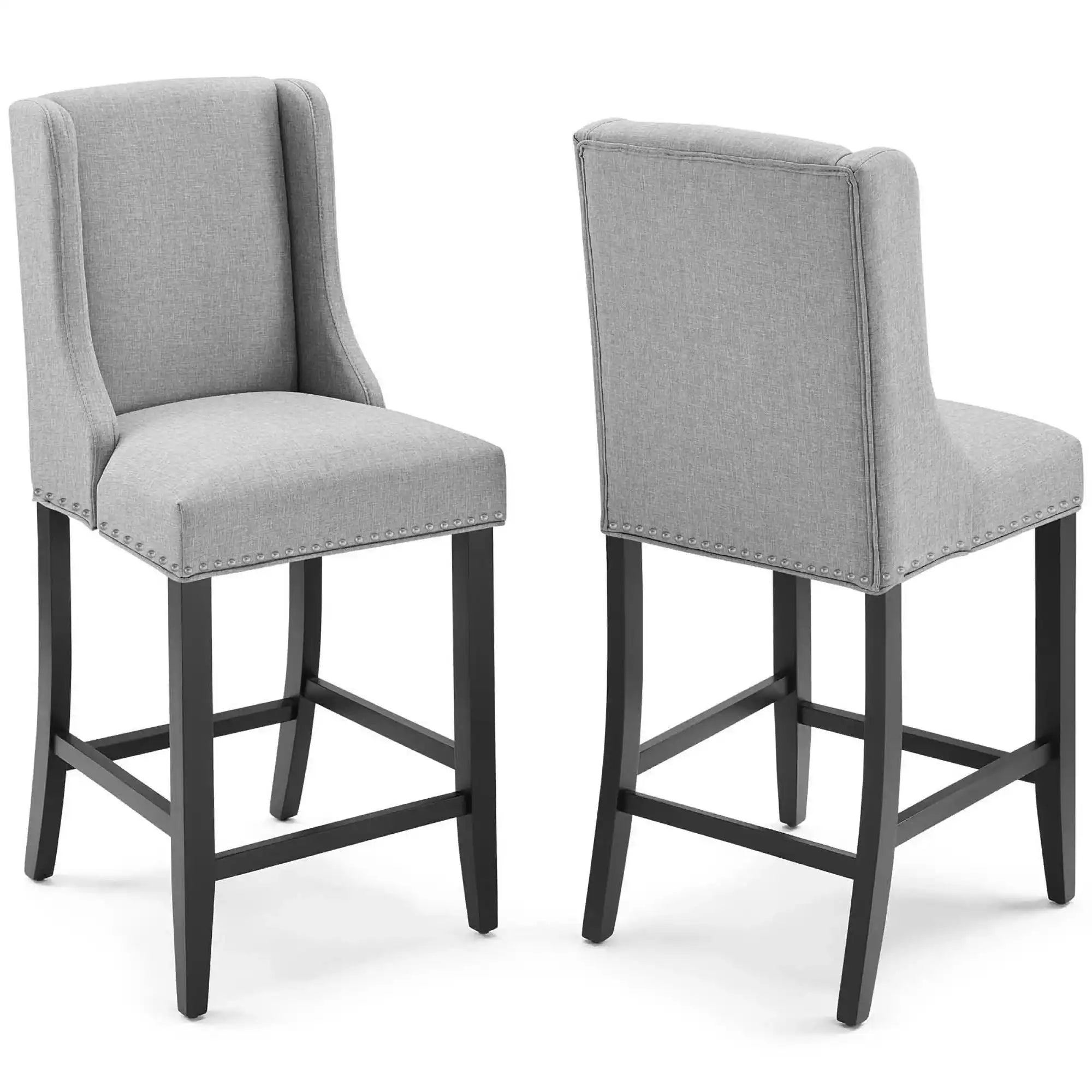 Baron Upholstered Fabric Counter Stool Set of 2 by Modway - Best Buy Furniture