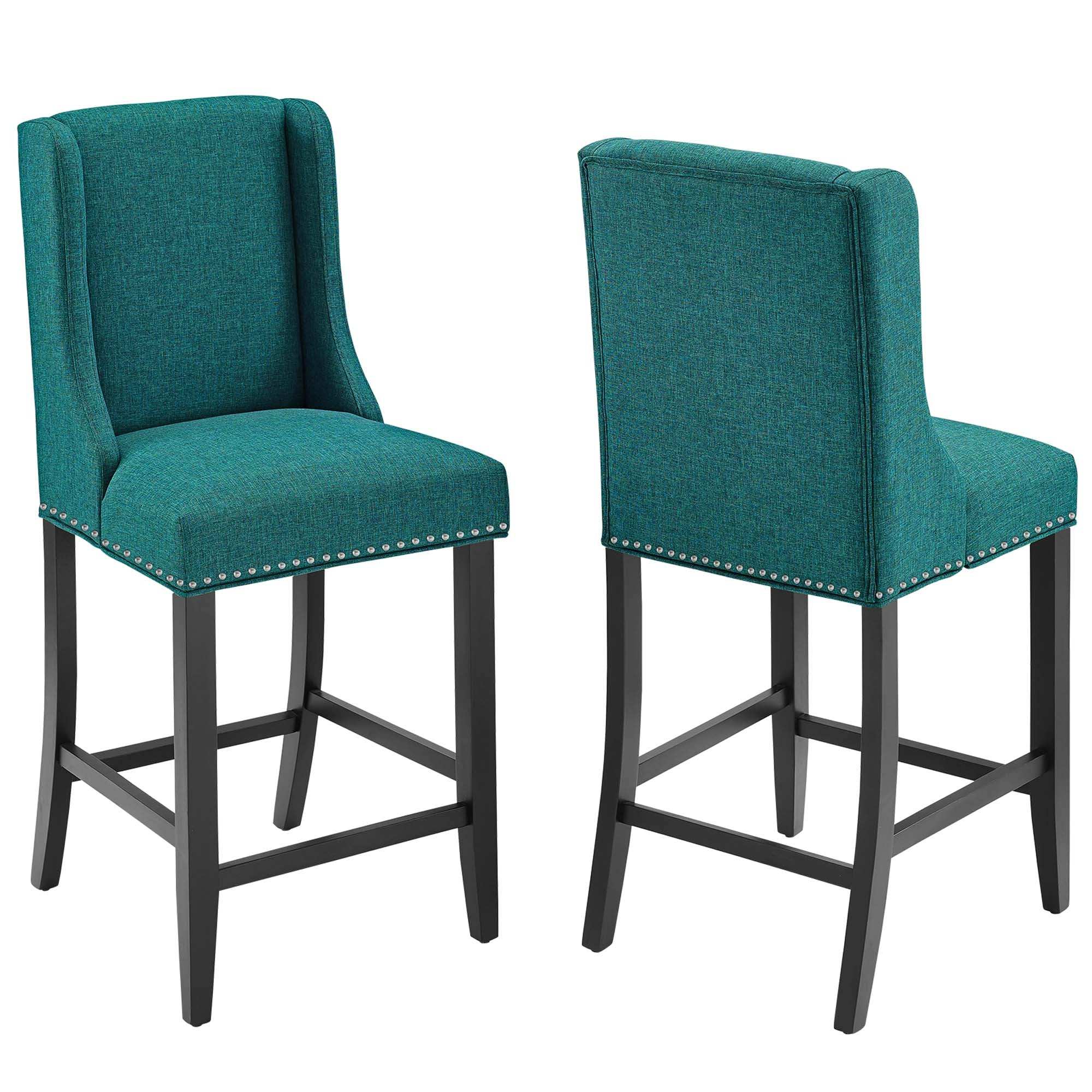 Baron Upholstered Fabric Counter Stool Set of 2 by Modway - Best Buy Furniture