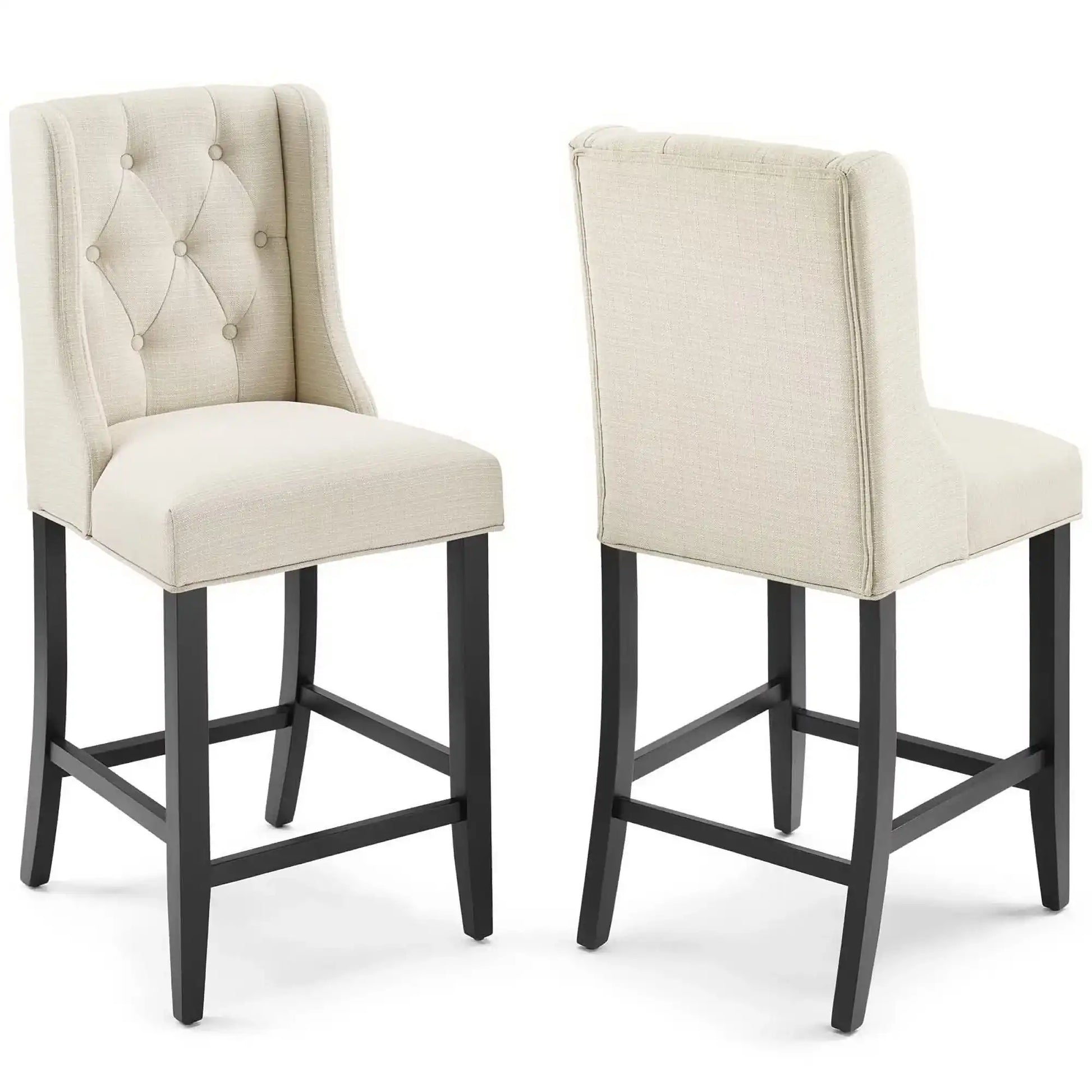Baronet Upholstered Fabric Counter Bar Stool Set of 2 by Modway - Best Buy Furniture