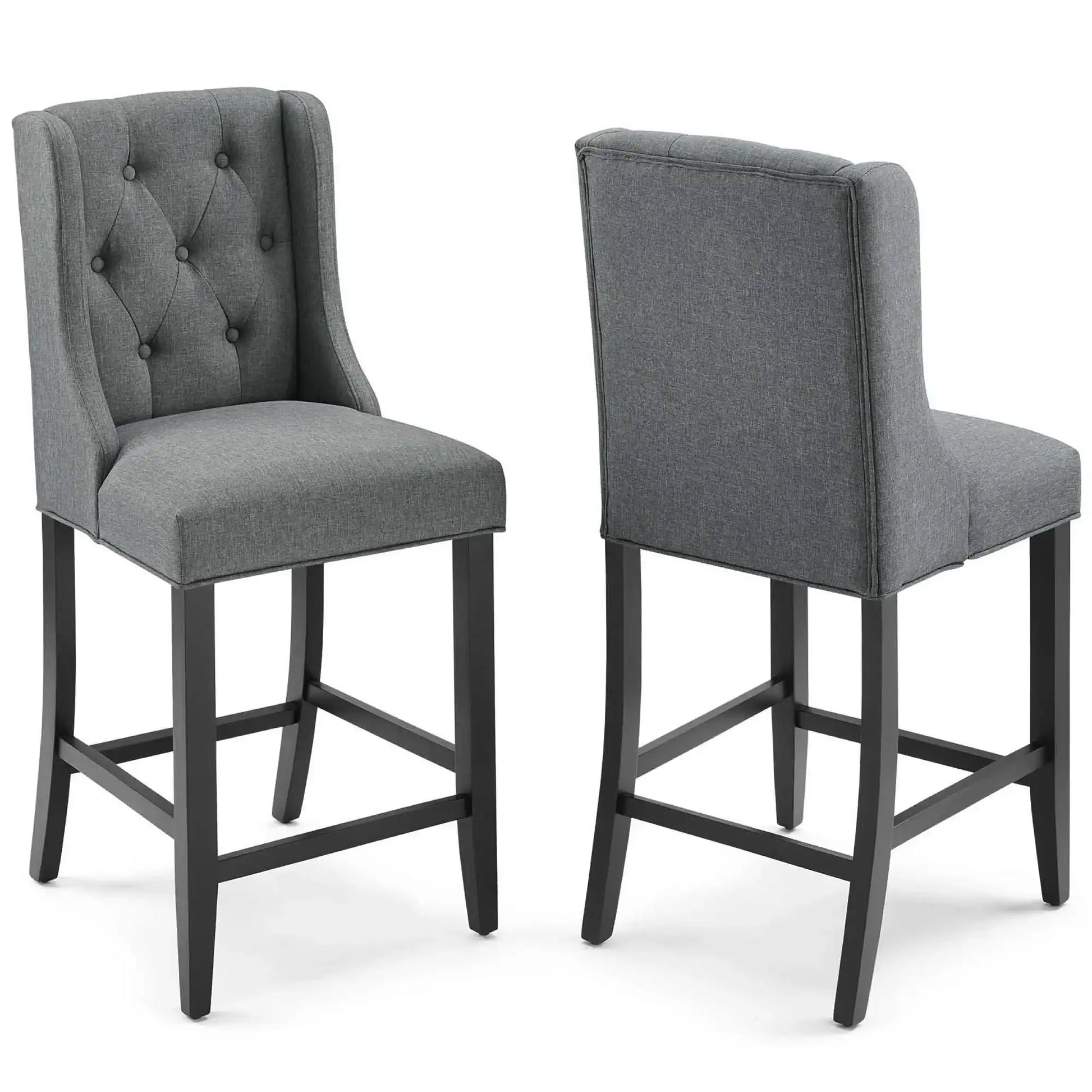 Baronet Upholstered Fabric Counter Bar Stool Set of 2 by Modway - Best Buy Furniture