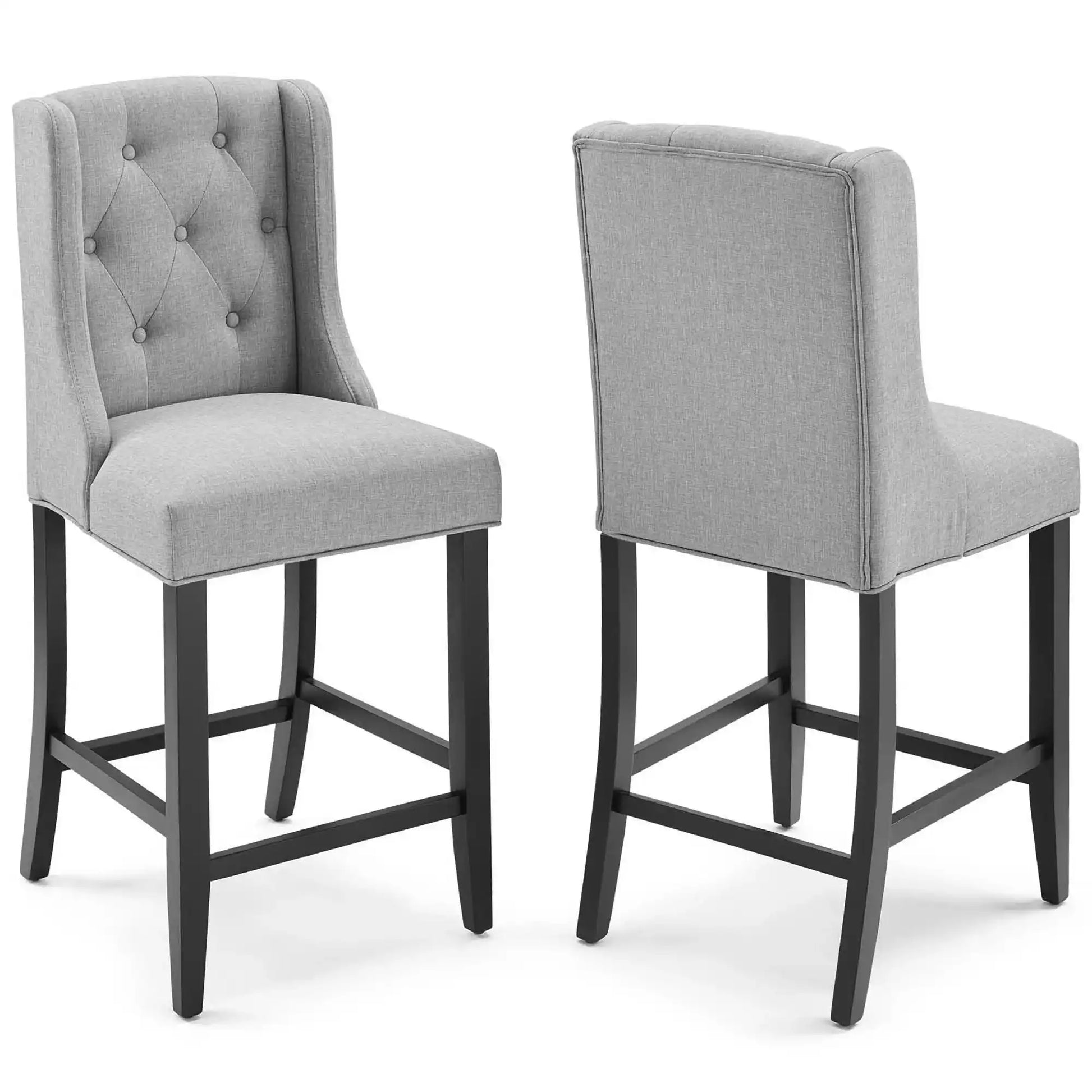 Baronet Upholstered Fabric Counter Bar Stool Set of 2 by Modway - Best Buy Furniture