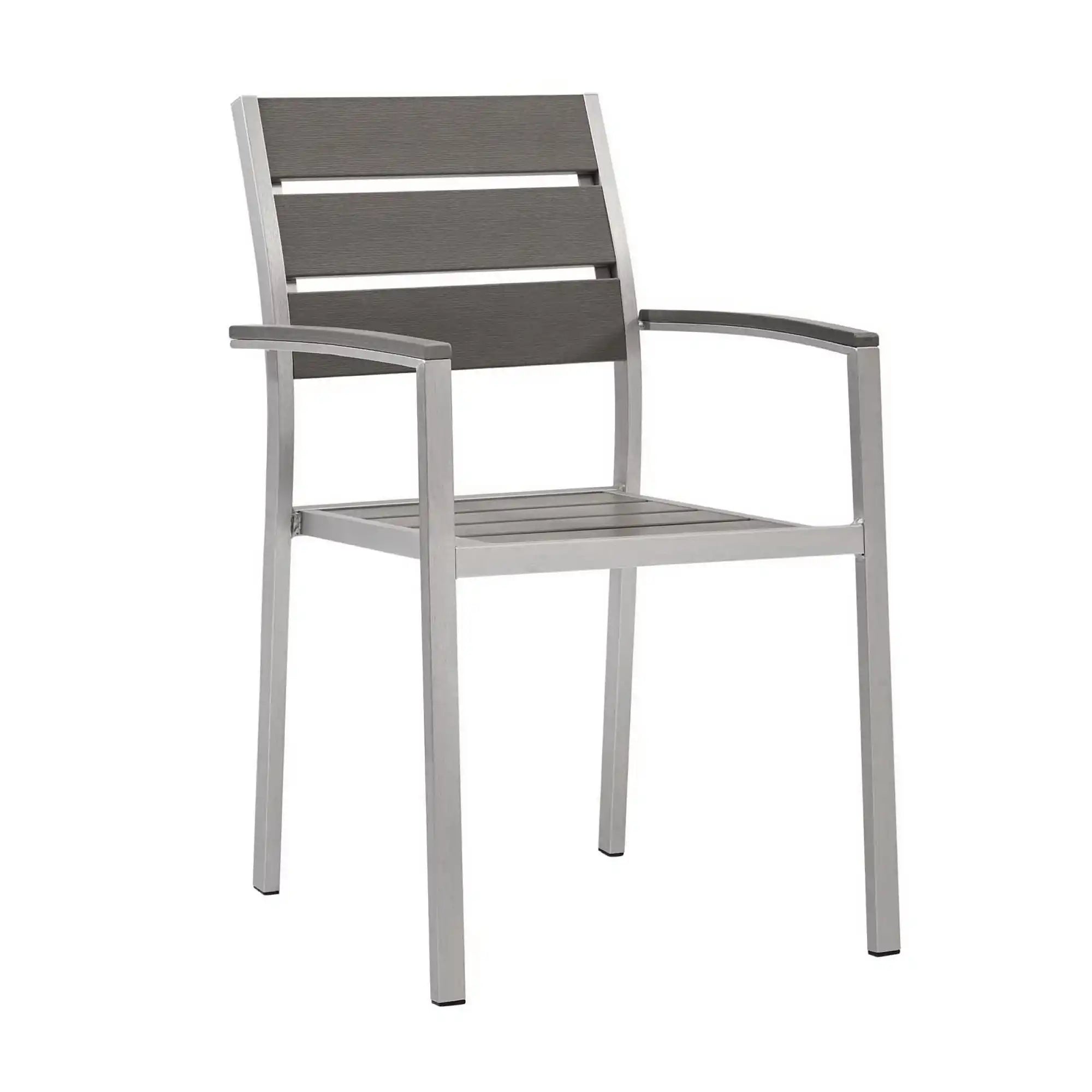 Shore Outdoor Patio Aluminum Dining Armchair Set of 2 by Modway - Best Buy Furniture